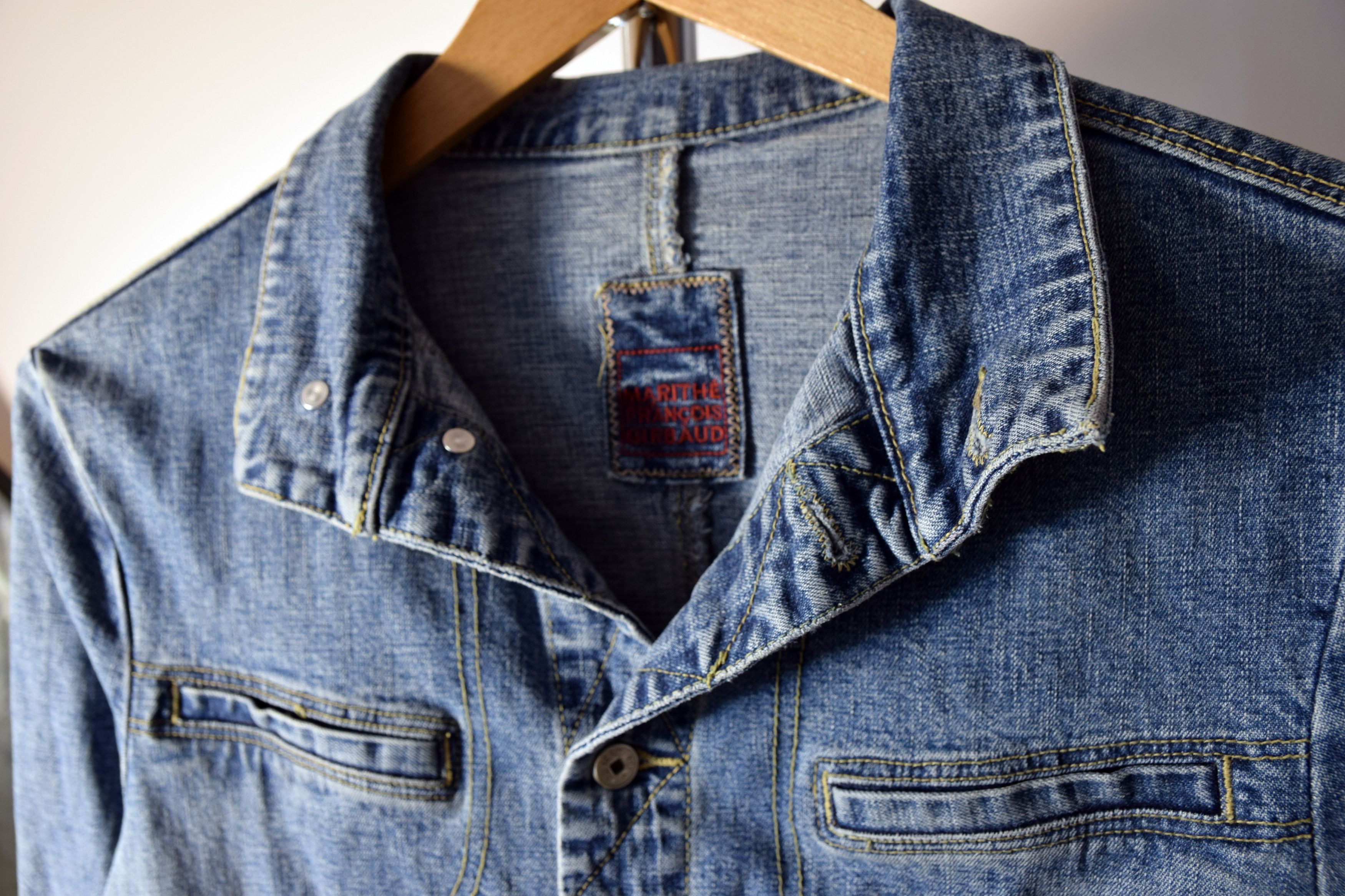 Designer × Marithe + Francois Girbaud Y2K ARCHIVAL MARITHE FRANCOIS GIBRAUD JEANS BLAZER JACKET Size L / US 10 / IT 46 - 4 Thumbnail
