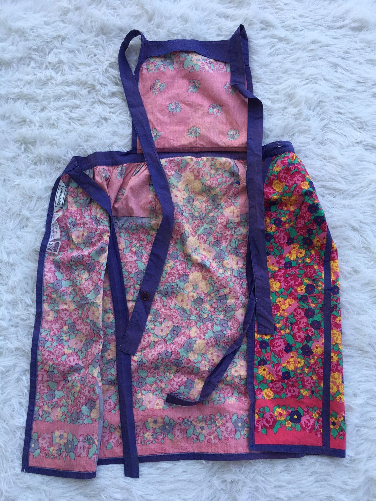 Yves Saint Laurent Rare Vintage Yves Saint Laurent YSL Floral Apron Size ONE SIZE - 11 Thumbnail