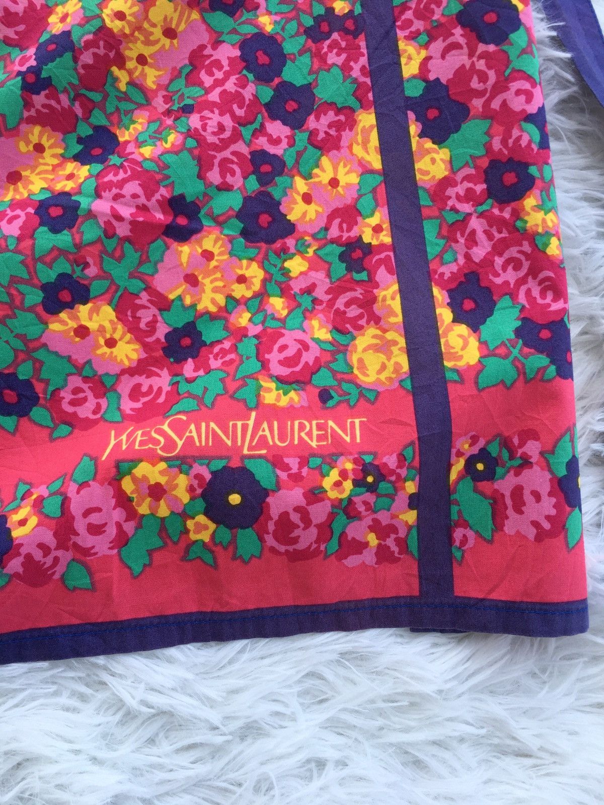 Yves Saint Laurent Rare Vintage Yves Saint Laurent YSL Floral Apron Size ONE SIZE - 6 Thumbnail
