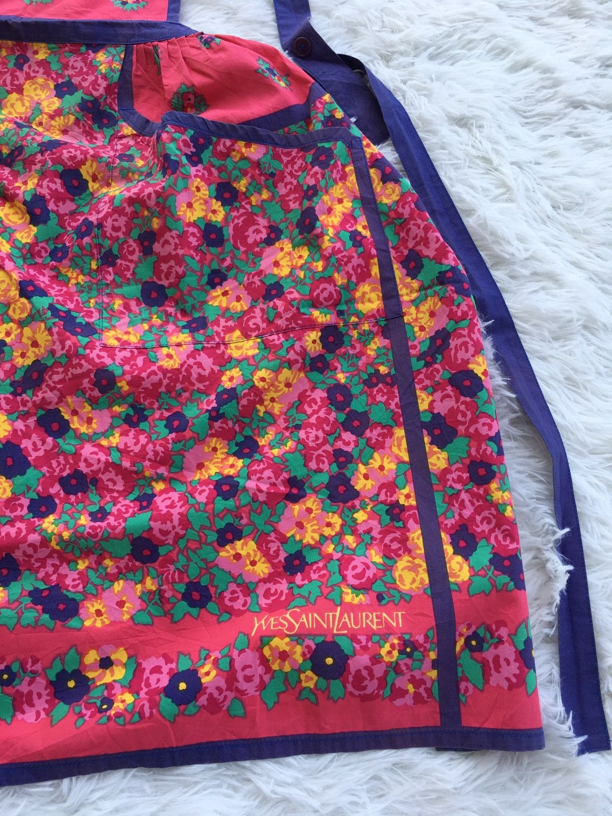 Yves Saint Laurent Rare Vintage Yves Saint Laurent YSL Floral Apron Size ONE SIZE - 5 Thumbnail