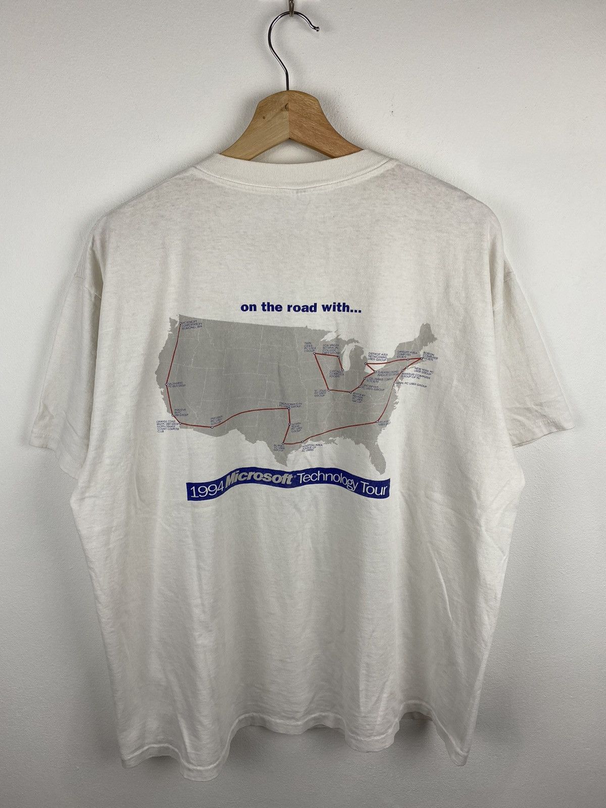 Microsoft × Vintage Vintage 90s Microsoft Technology Tour Size US XL / EU 56 / 4 - 1 Thumbnail