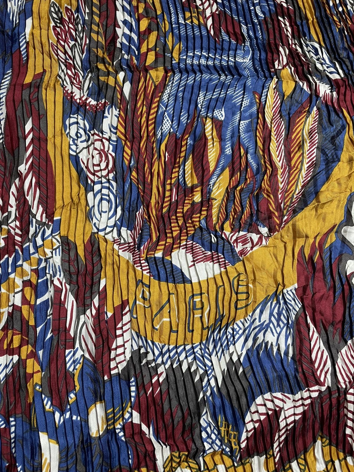 Celine × Other × Vintage Pleated Celine Silk Scarf Size ONE SIZE - 7 Thumbnail