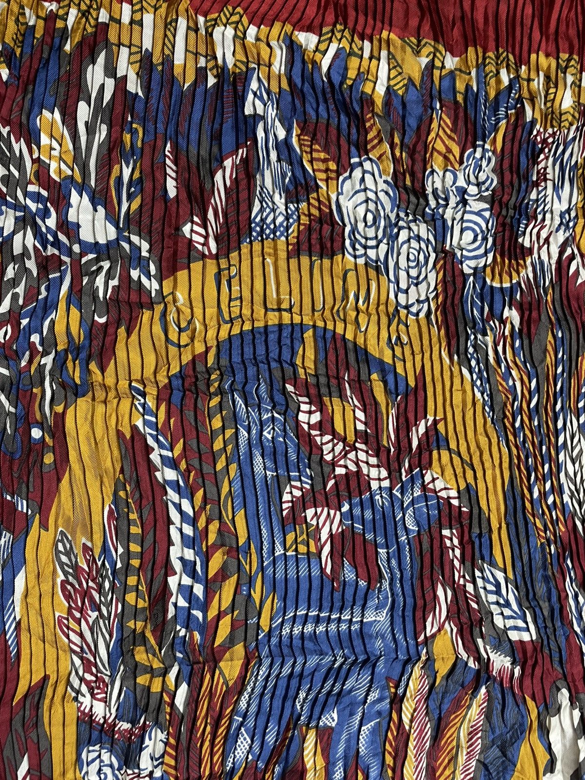 Celine × Other × Vintage Pleated Celine Silk Scarf Size ONE SIZE - 6 Thumbnail