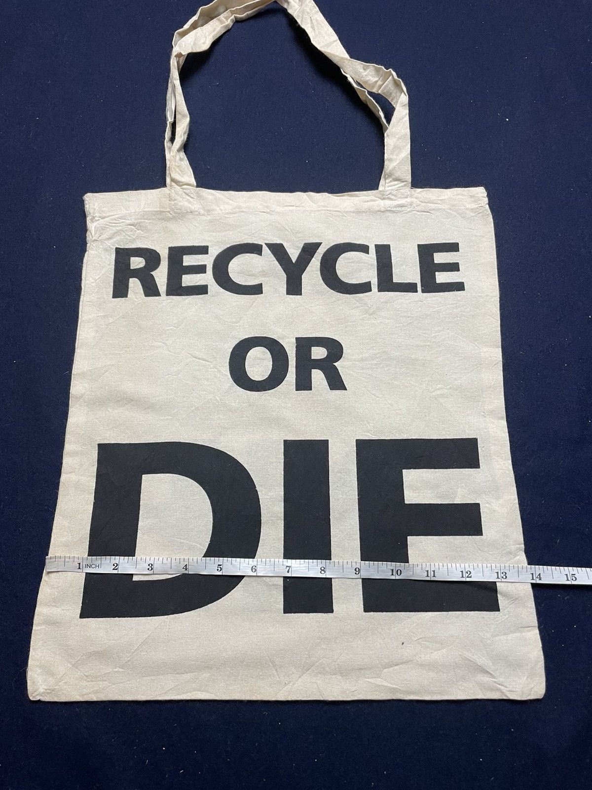 Japanese Brand × Vintage recycle or die tote bag Size ONE SIZE - 4 Thumbnail