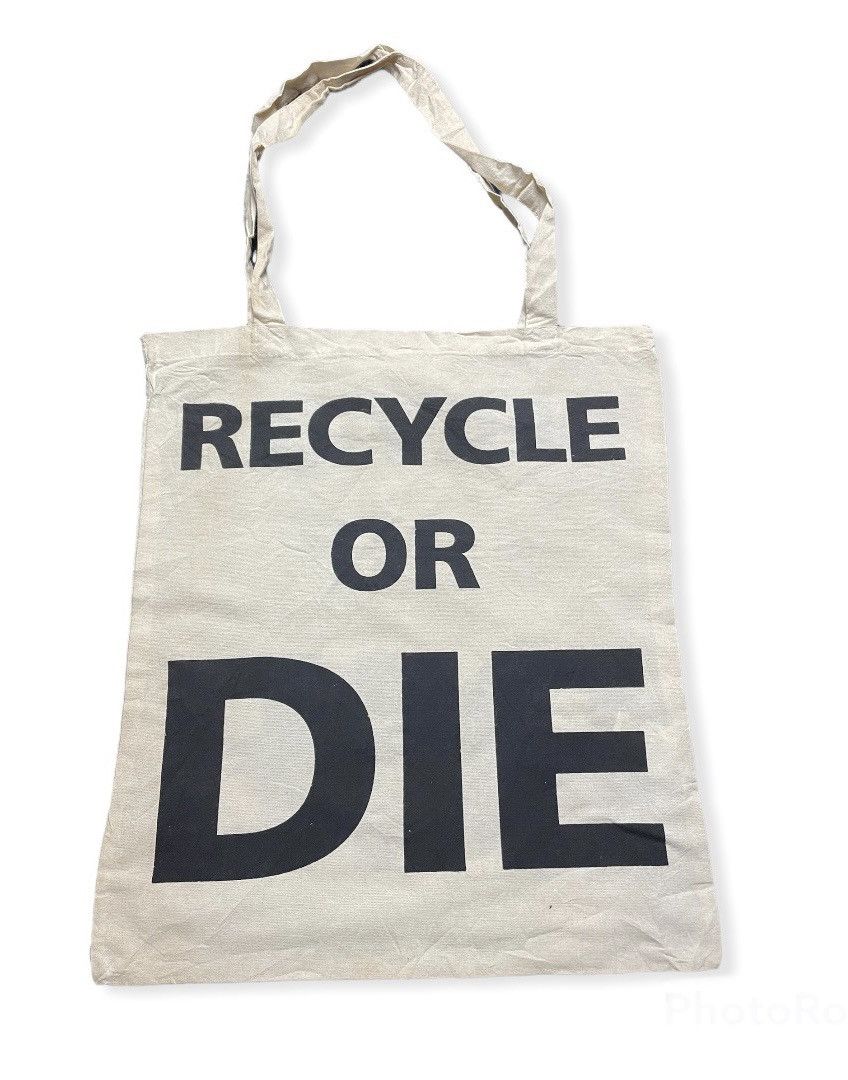 Japanese Brand × Vintage recycle or die tote bag Size ONE SIZE - 2 Thumbnail