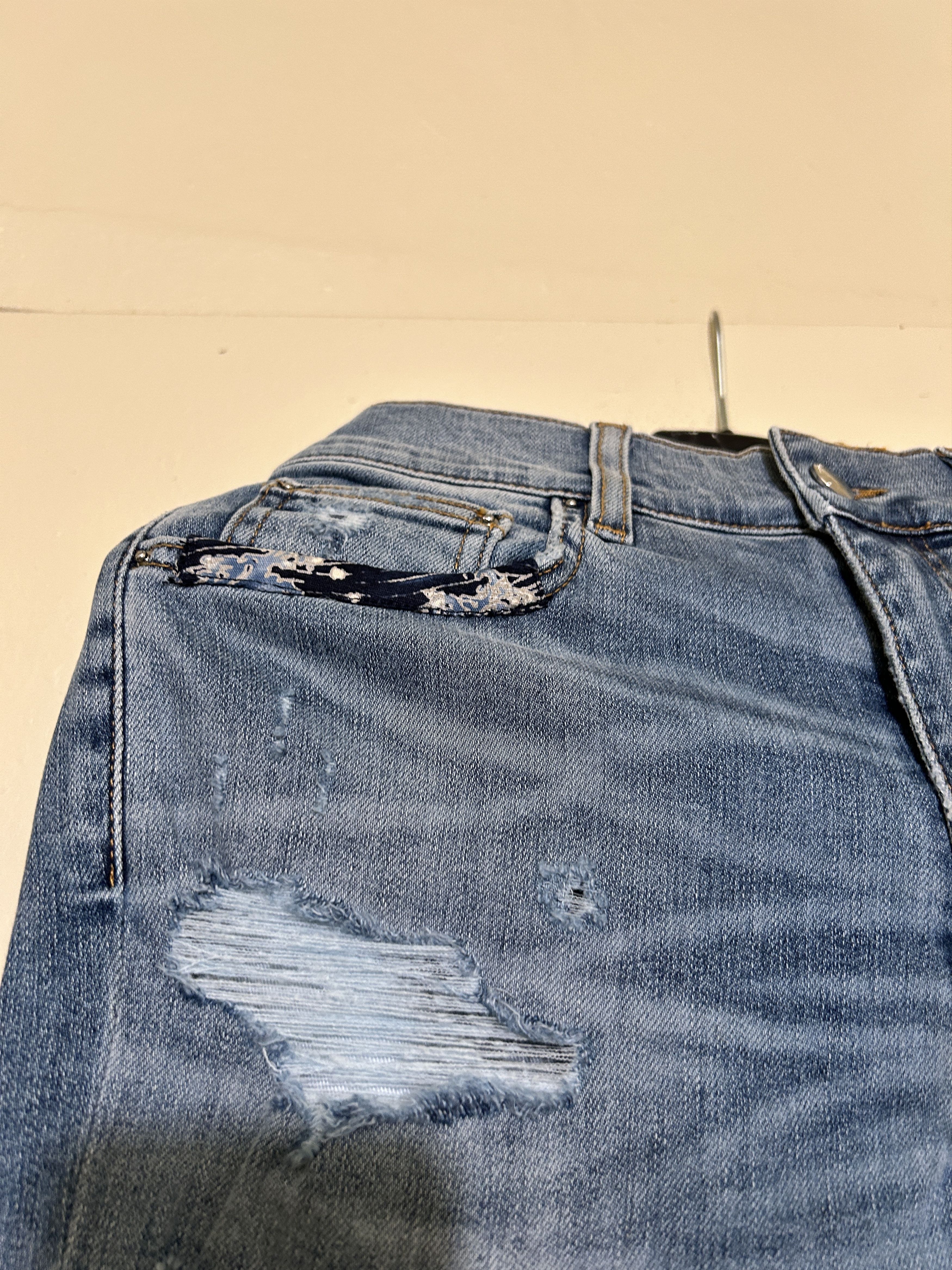 Amiri amiri japanese repair rosebowl jeans patchwork Size US 30 / EU 46 - 5 Thumbnail