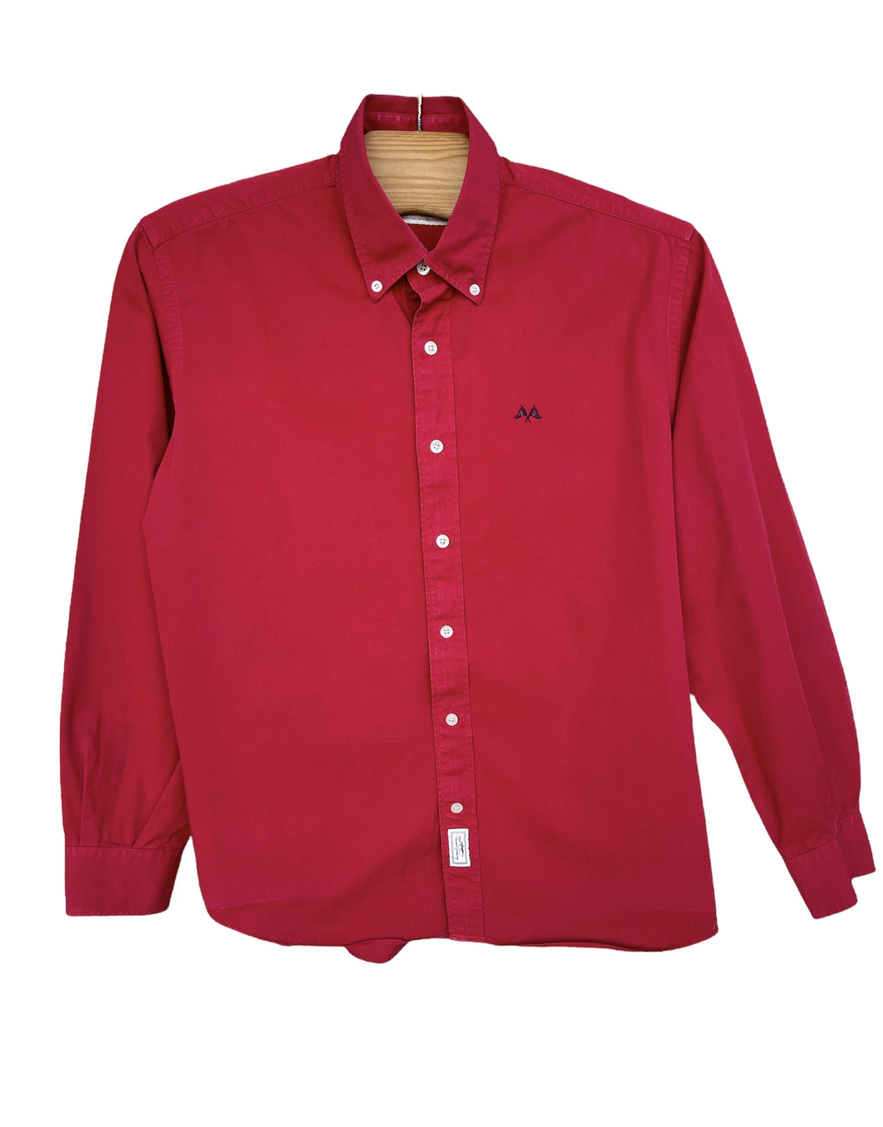 🔥 red Burberry TB shirt red coton size xl