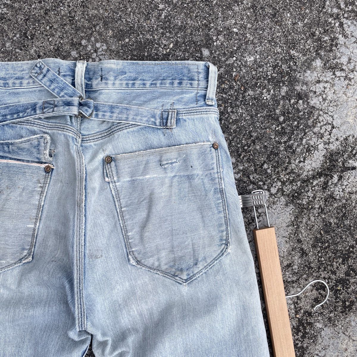 Johnbull Vintage John Bull Buckle Distressed Denim Jeans Size US 29 - 8 Thumbnail