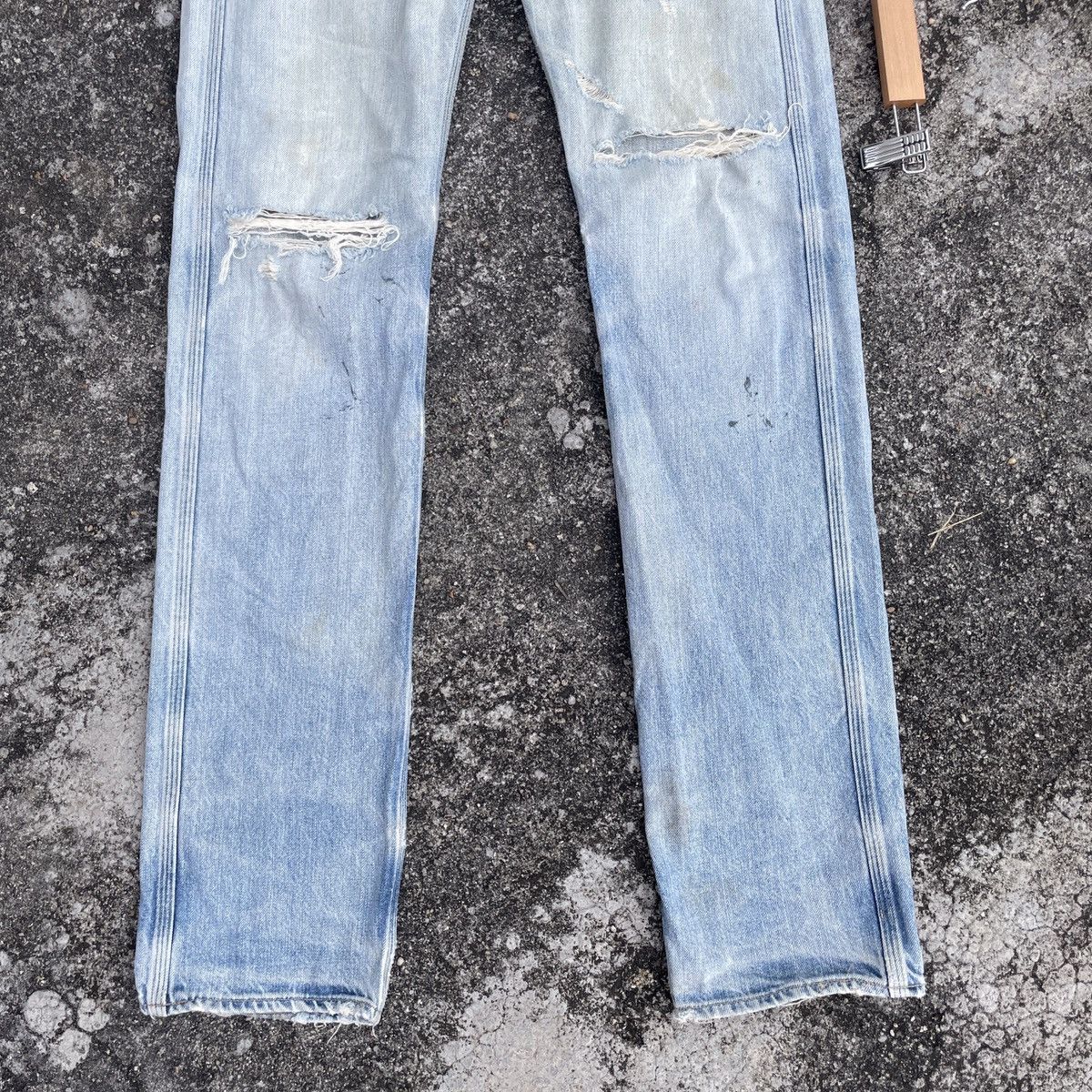 Johnbull Vintage John Bull Buckle Distressed Denim Jeans Size US 29 - 4 Thumbnail