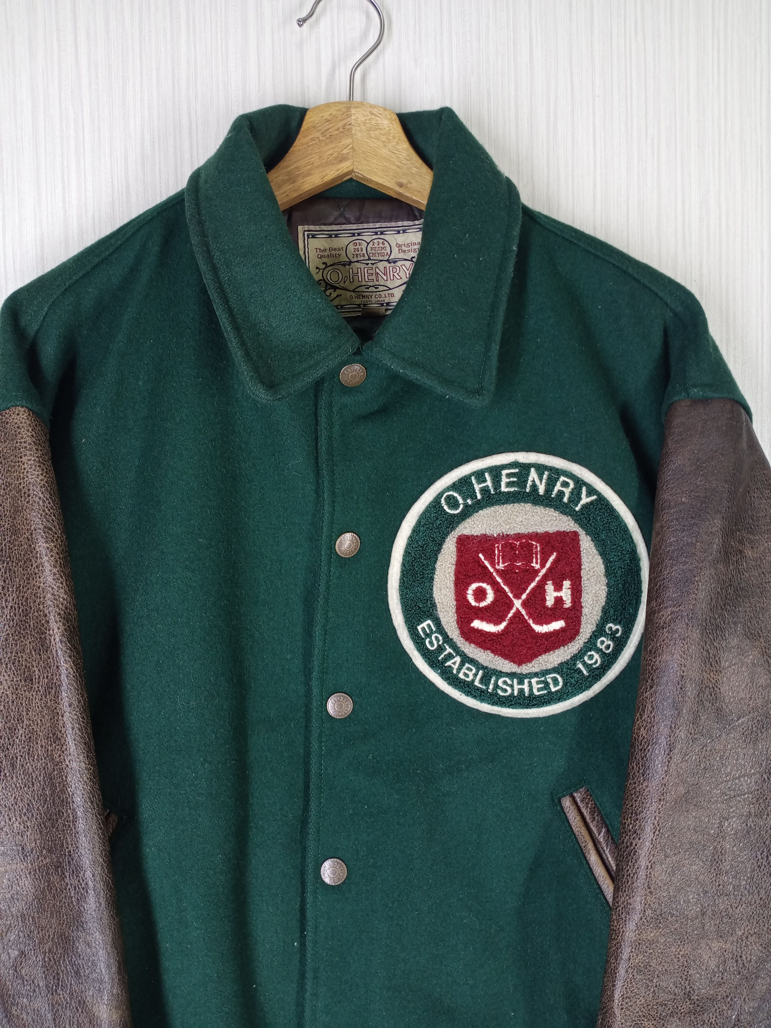 Japanese Brand Rare Vintage O.Henry Established 1983 Varsity Jacket Size US L / EU 52-54 / 3 - 4 Thumbnail