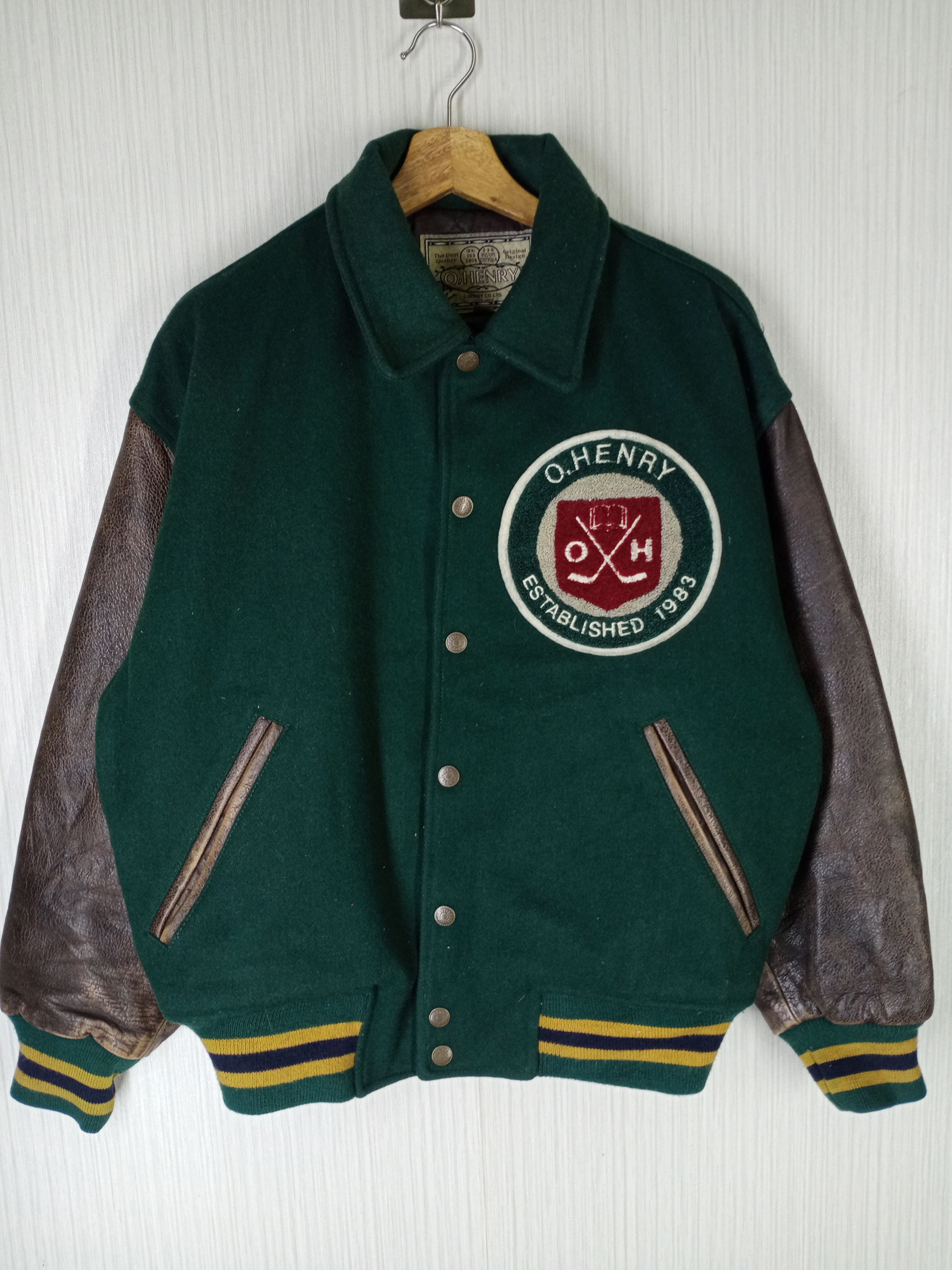 Japanese Brand Rare Vintage O.Henry Established 1983 Varsity Jacket Size US L / EU 52-54 / 3 - 2 Thumbnail