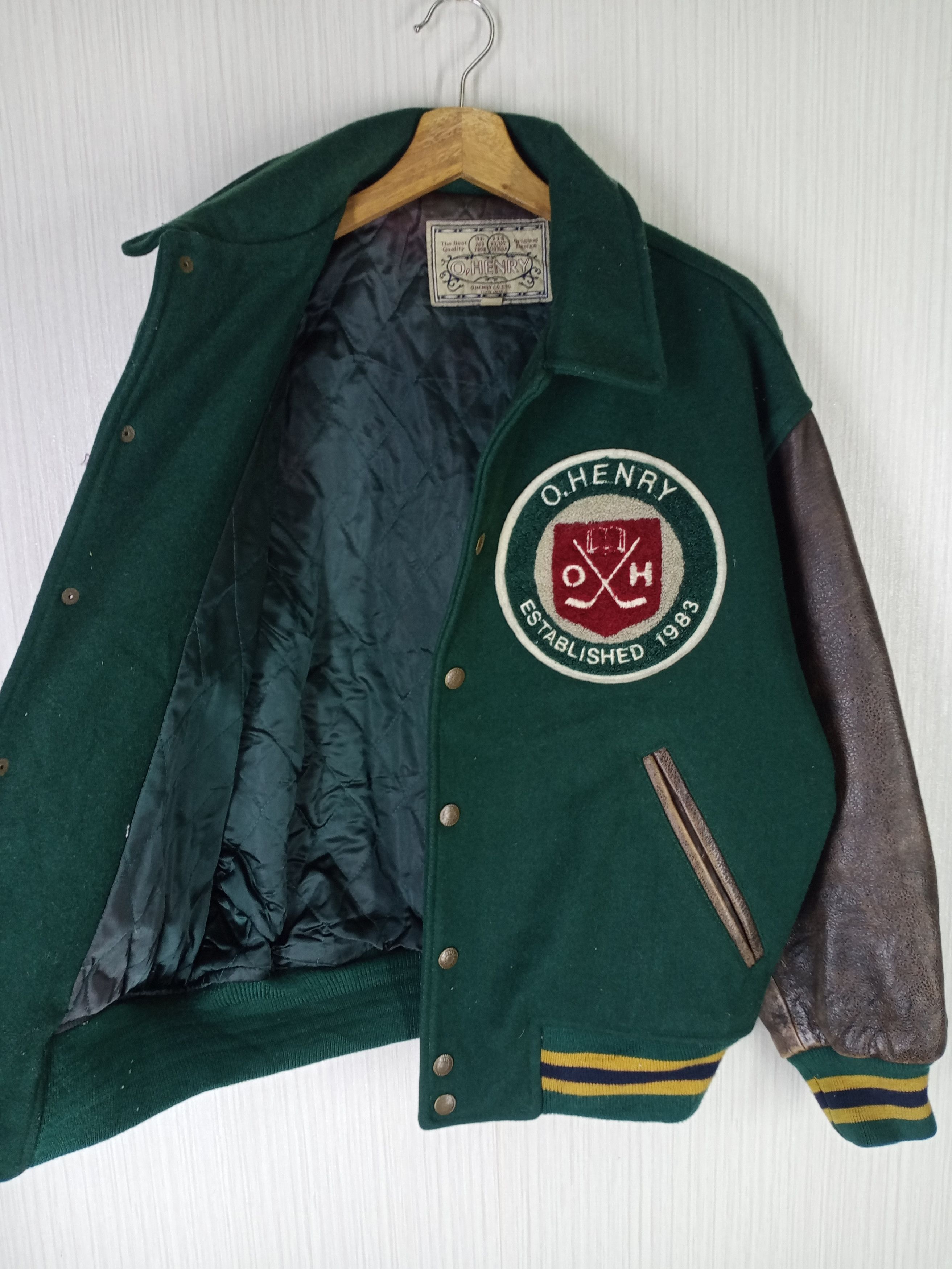 Japanese Brand Rare Vintage O.Henry Established 1983 Varsity Jacket Size US L / EU 52-54 / 3 - 5 Thumbnail