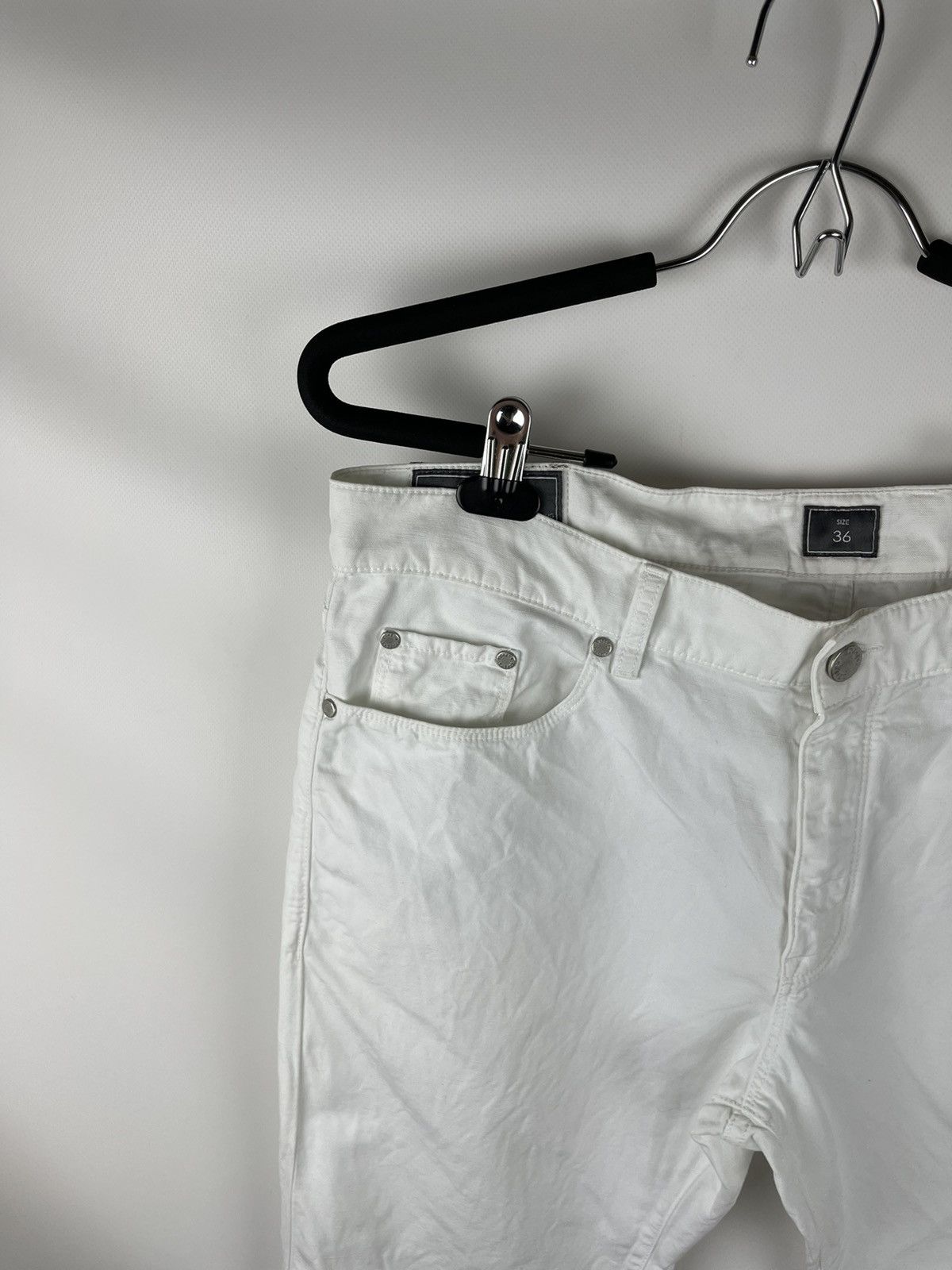 Ermenegildo Zegna ZZegna Slim fit white linen cotton chino casual pants Size US 36 / EU 52 - 3 Thumbnail