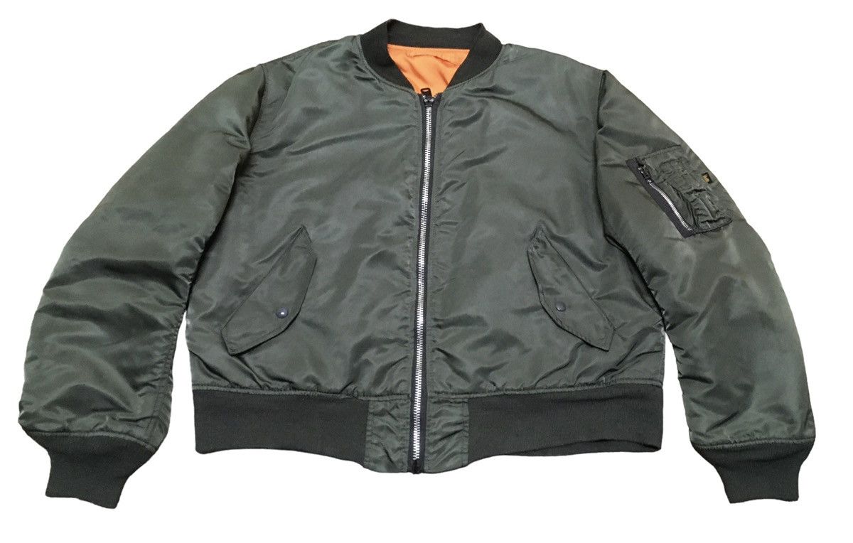 Alpha Industries × Vintage Vintage Alpha Industries Bomber Ma-1 Flying Jacket 1980s Size US XL / EU 56 / 4 - 1 Thumbnail