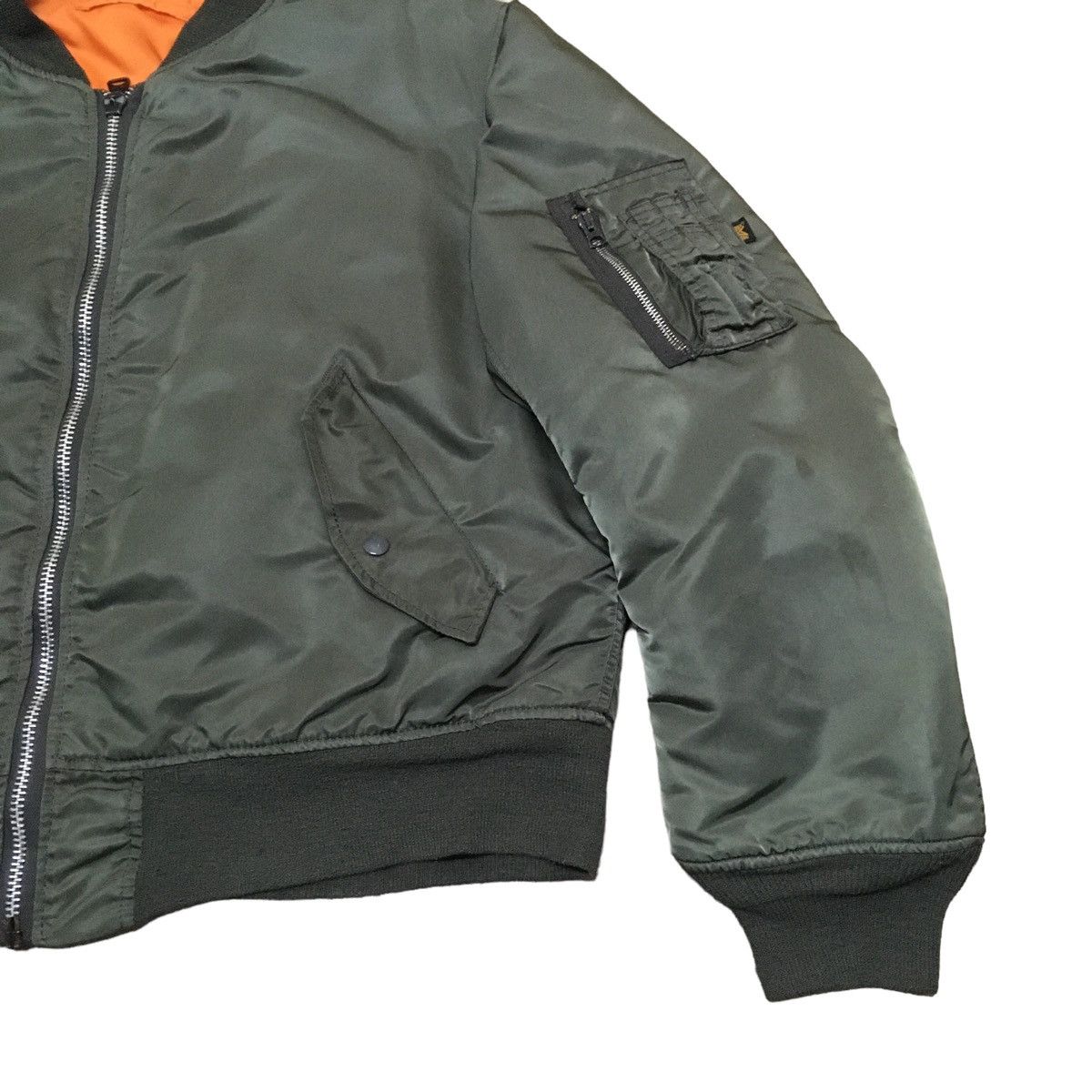 Alpha Industries × Vintage Vintage Alpha Industries Bomber Ma-1 Flying Jacket 1980s Size US XL / EU 56 / 4 - 4 Thumbnail