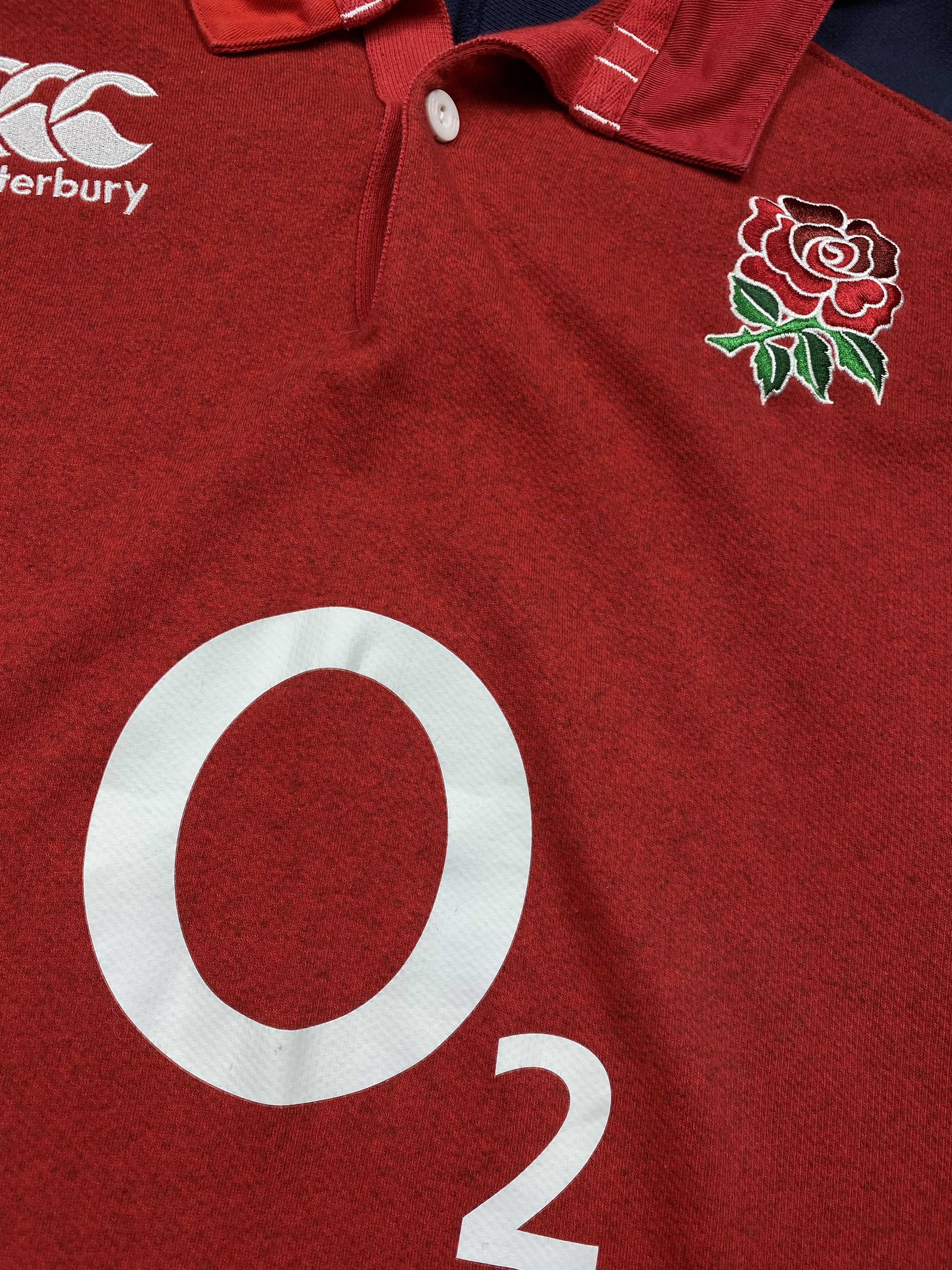 Canterbury of New Zealand Canterbury O2 Mens Rugby Long Sleeve Polo Shirt Size US XL / EU 56 / 4 - 5 Thumbnail