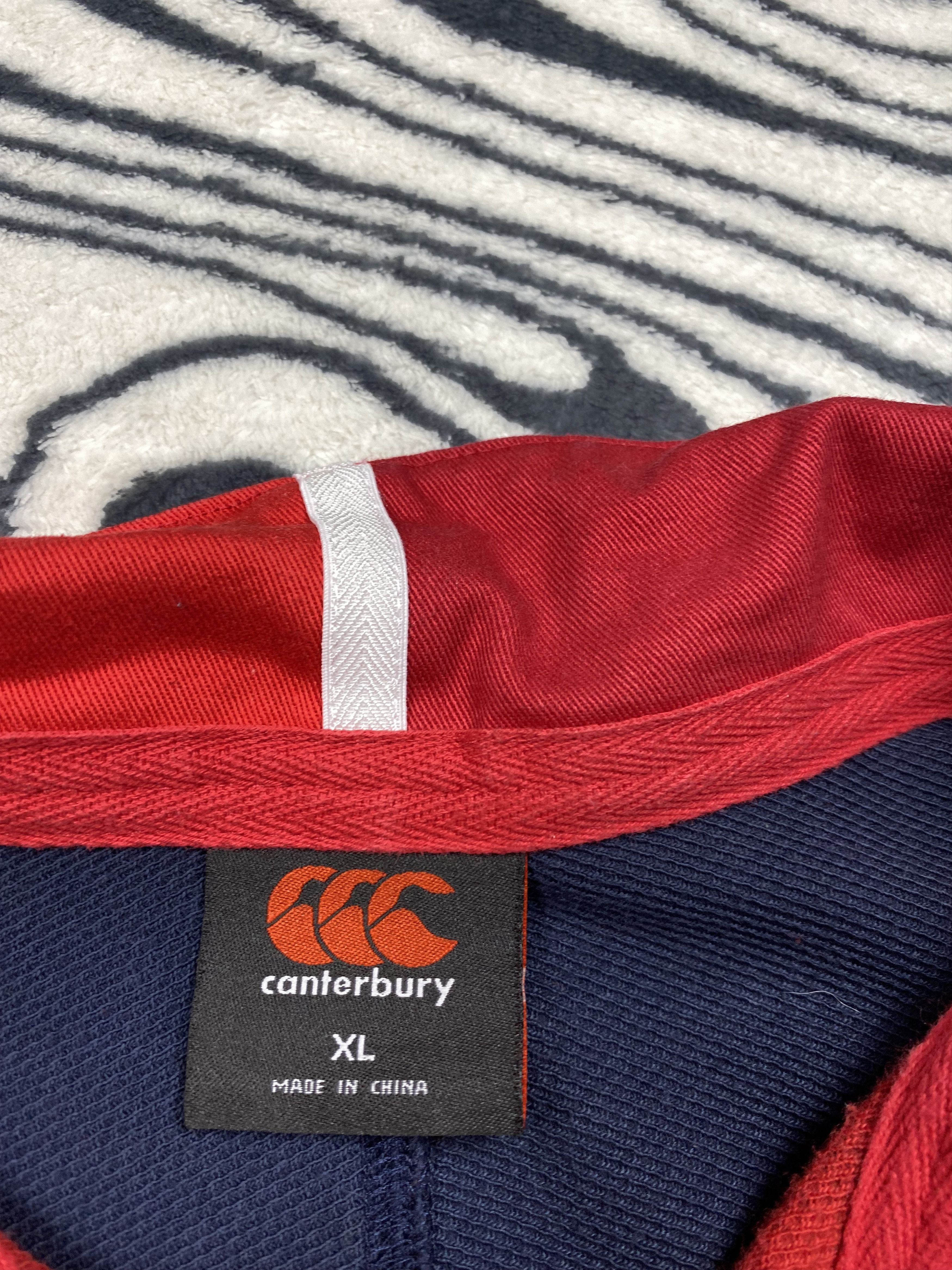 Canterbury of New Zealand Canterbury O2 Mens Rugby Long Sleeve Polo Shirt Size US XL / EU 56 / 4 - 7 Thumbnail