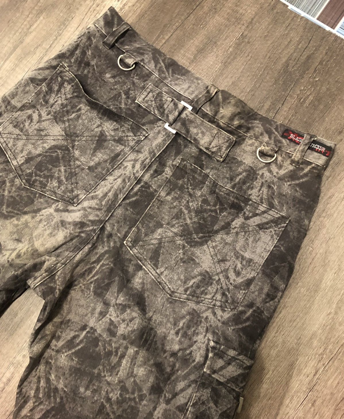 Designer × Japanese Brand Vintage Slash Number Casual Outdoor Cargo Pants Size US 30 / EU 46 - 12 Thumbnail
