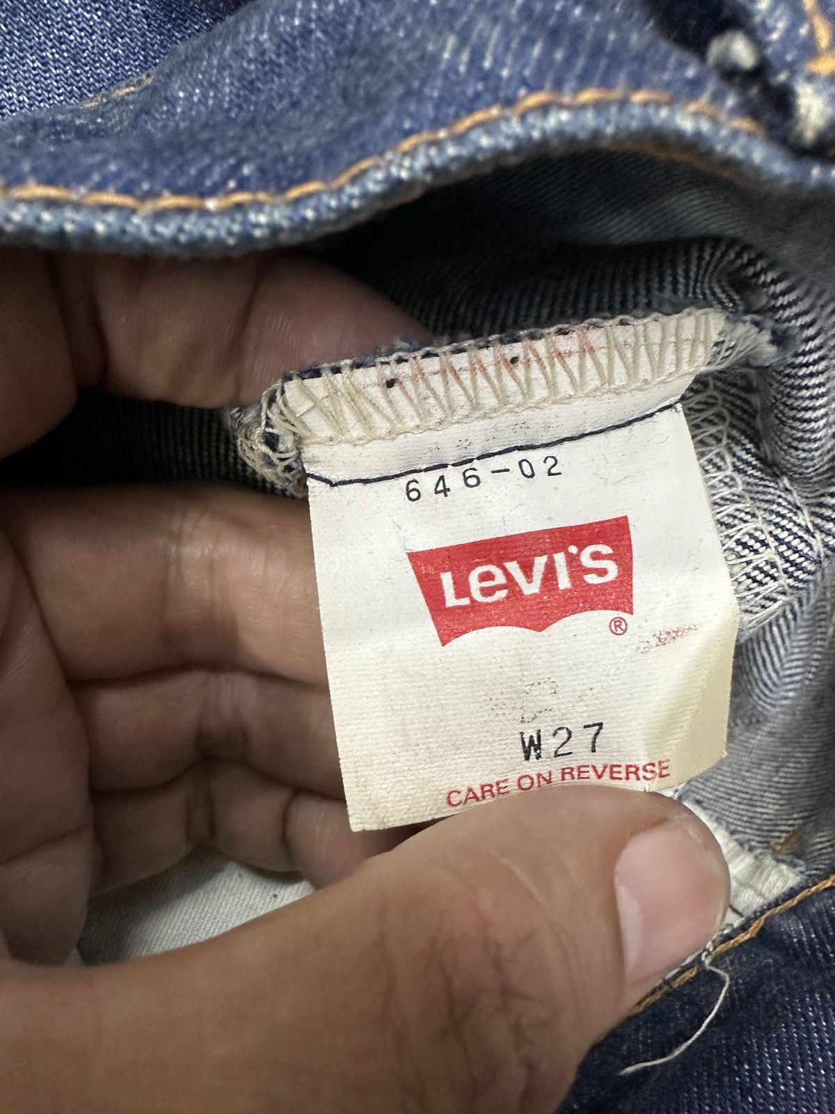If Six Was Nine × Levi's × Levi's Vintage Clothing Vintage Levis 646 90s Flare Bootcut Orange J754 Size US 27 - 10 Thumbnail