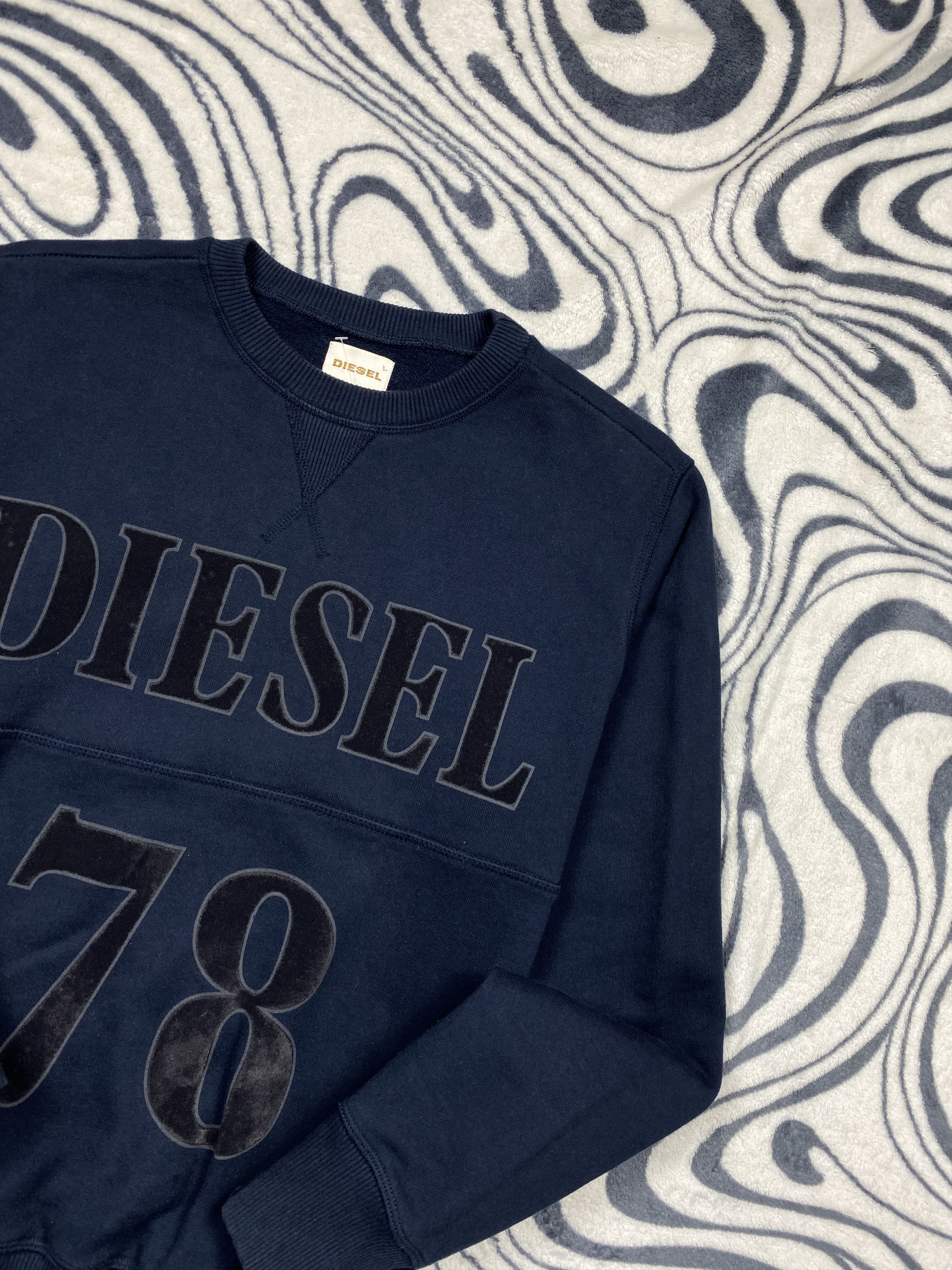 Diesel Diesel Vintage Big Logo Mens Sweatshirt Size US M / EU 48-50 / 2 - 2 Thumbnail