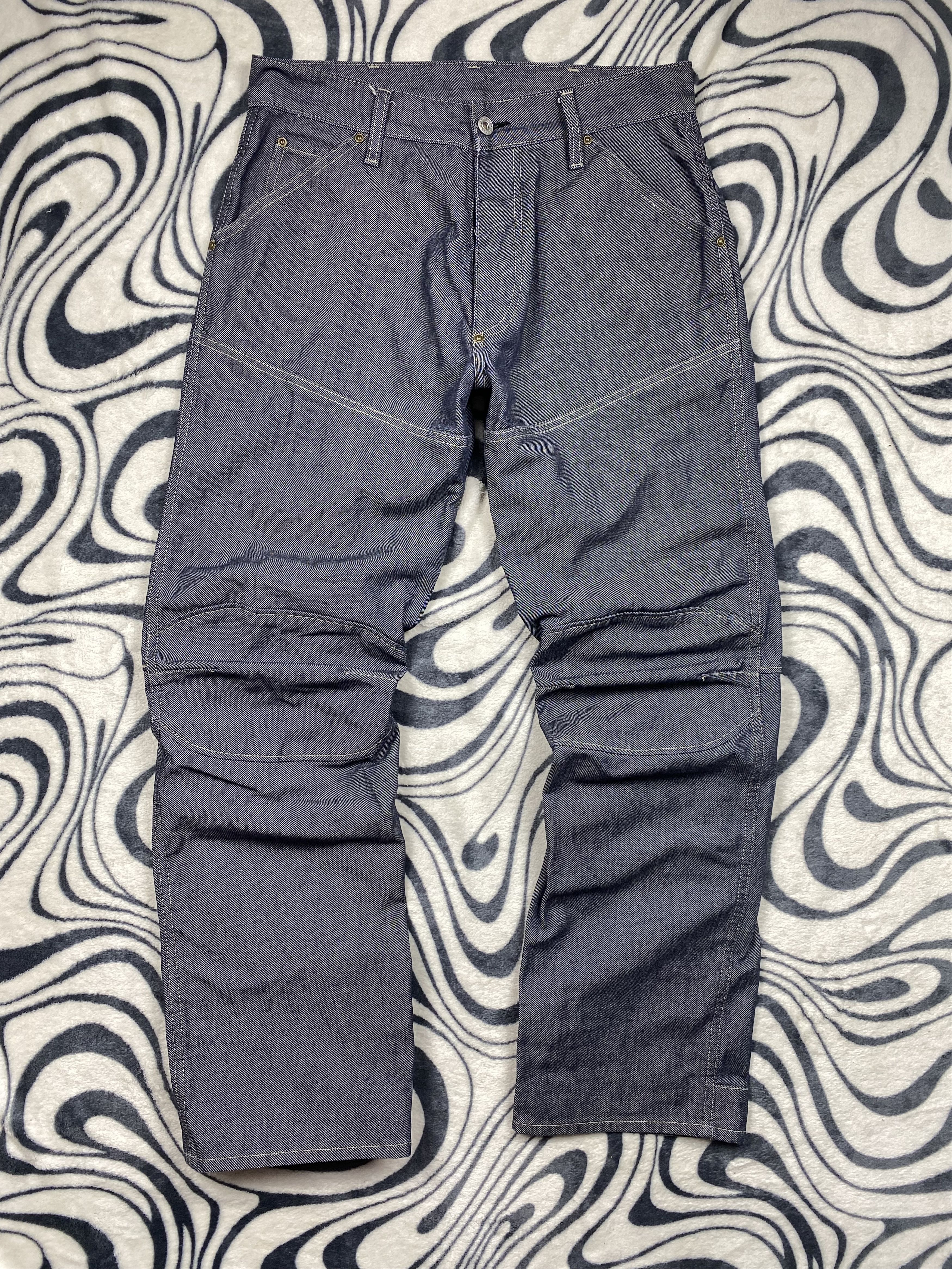 G-Star G Star Raw Shortcut Elwood Denim Pants Double Knee Jeans Size US 33 - 1 Thumbnail