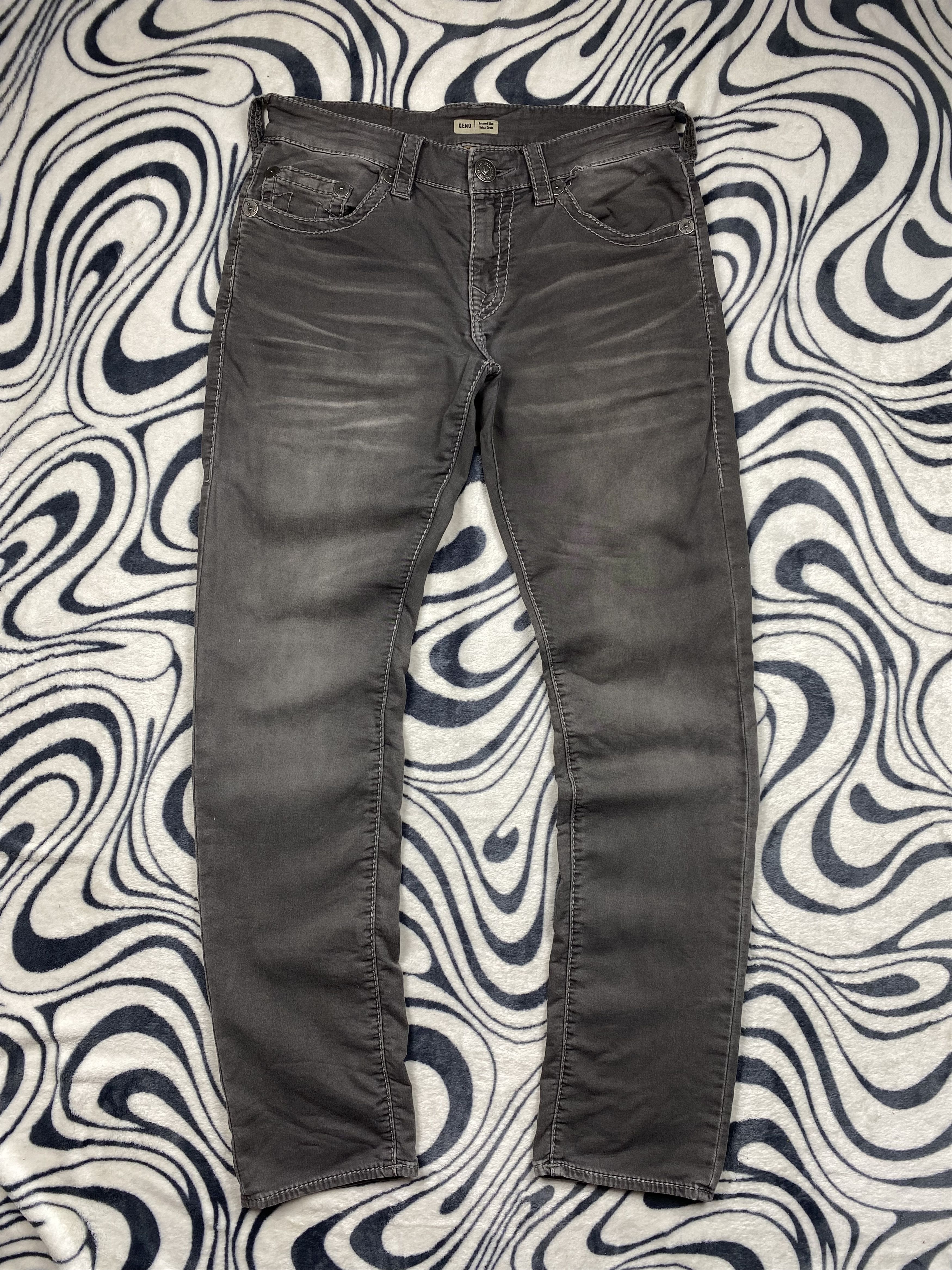 True Religion True Religion Mens Grey Denim Pants Jeans Size US 31 - 4 Thumbnail