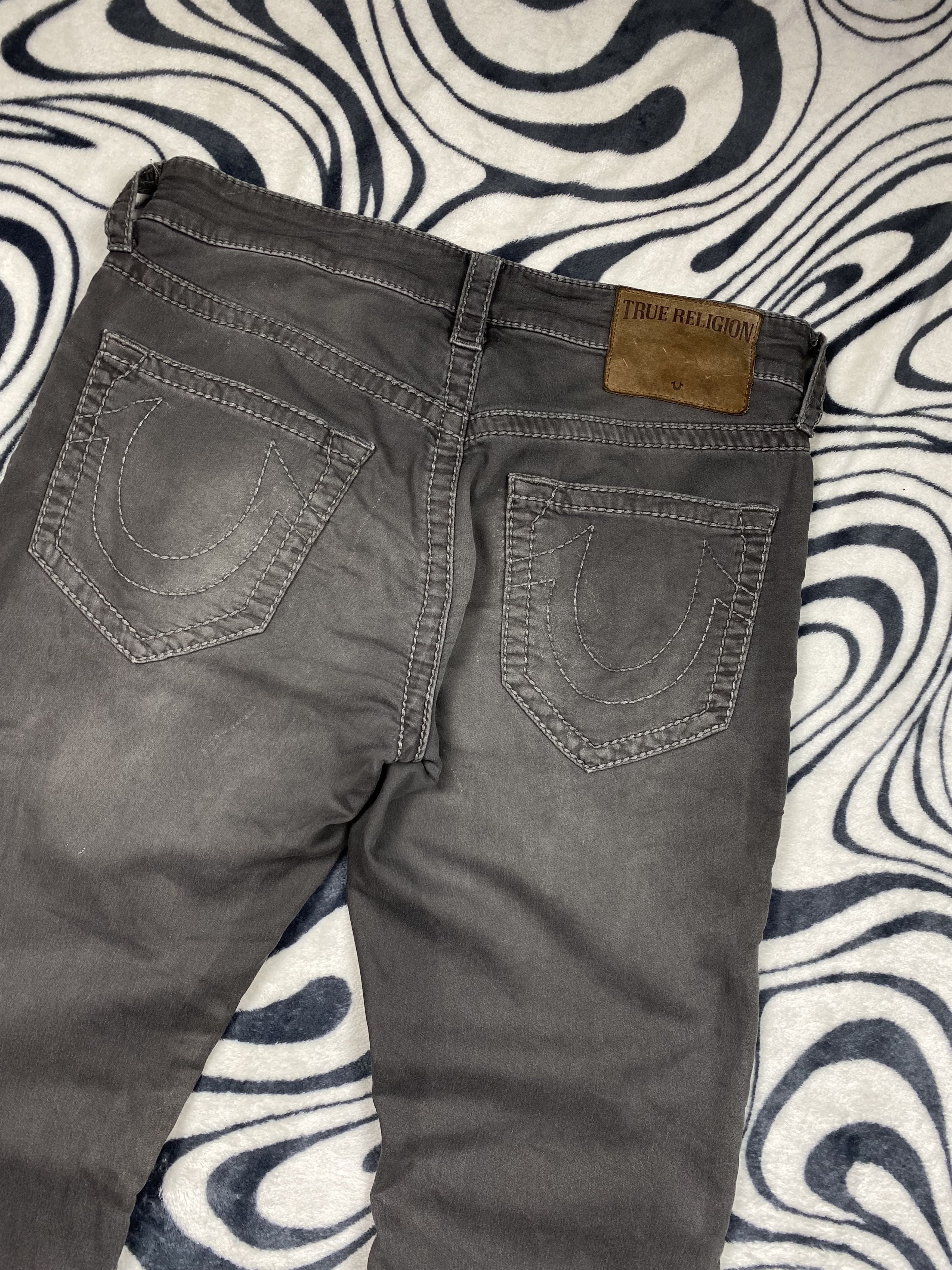 True Religion True Religion Mens Grey Denim Pants Jeans Size US 31 - 2 Thumbnail