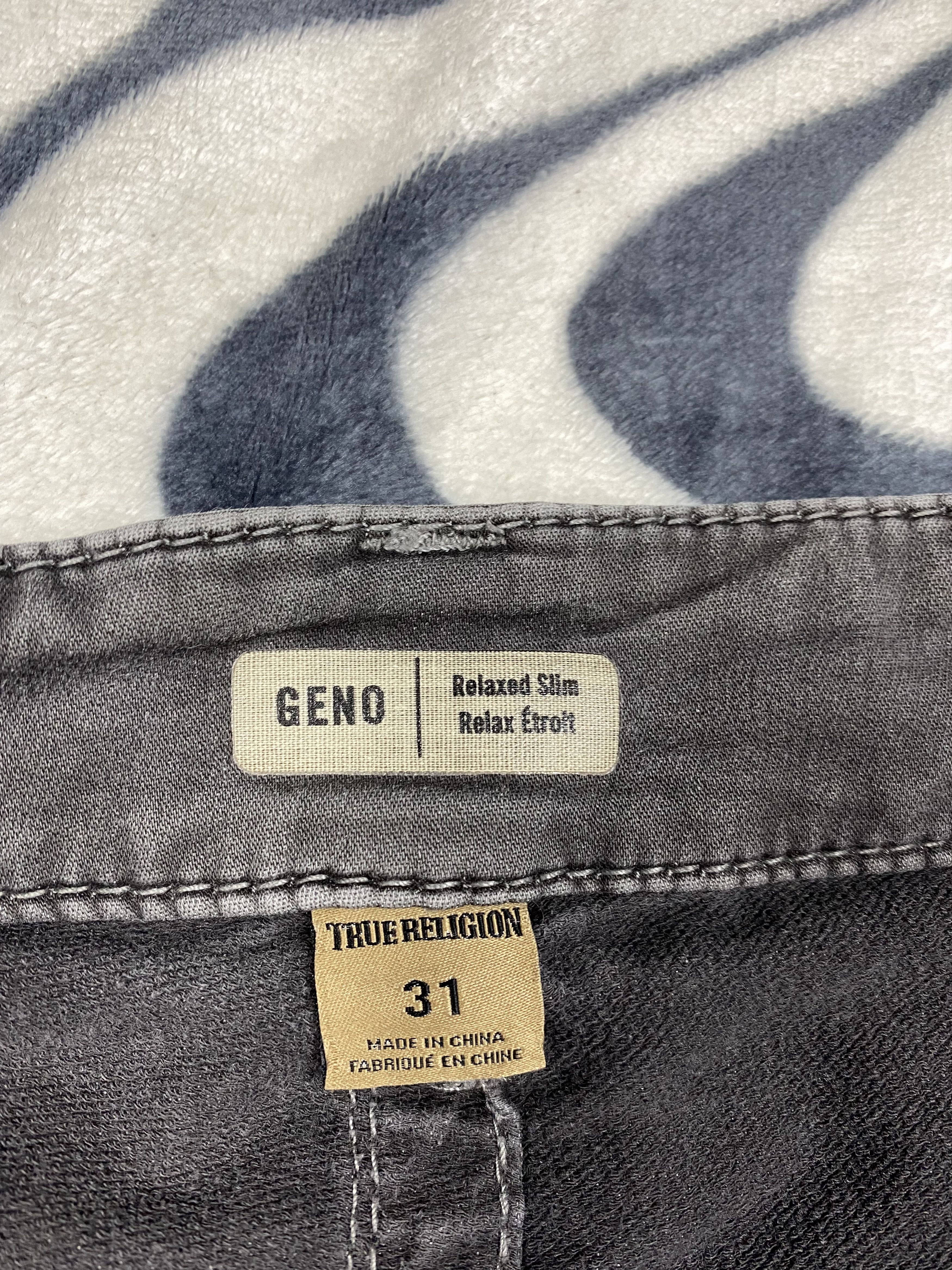 True Religion True Religion Mens Grey Denim Pants Jeans Size US 31 - 8 Thumbnail