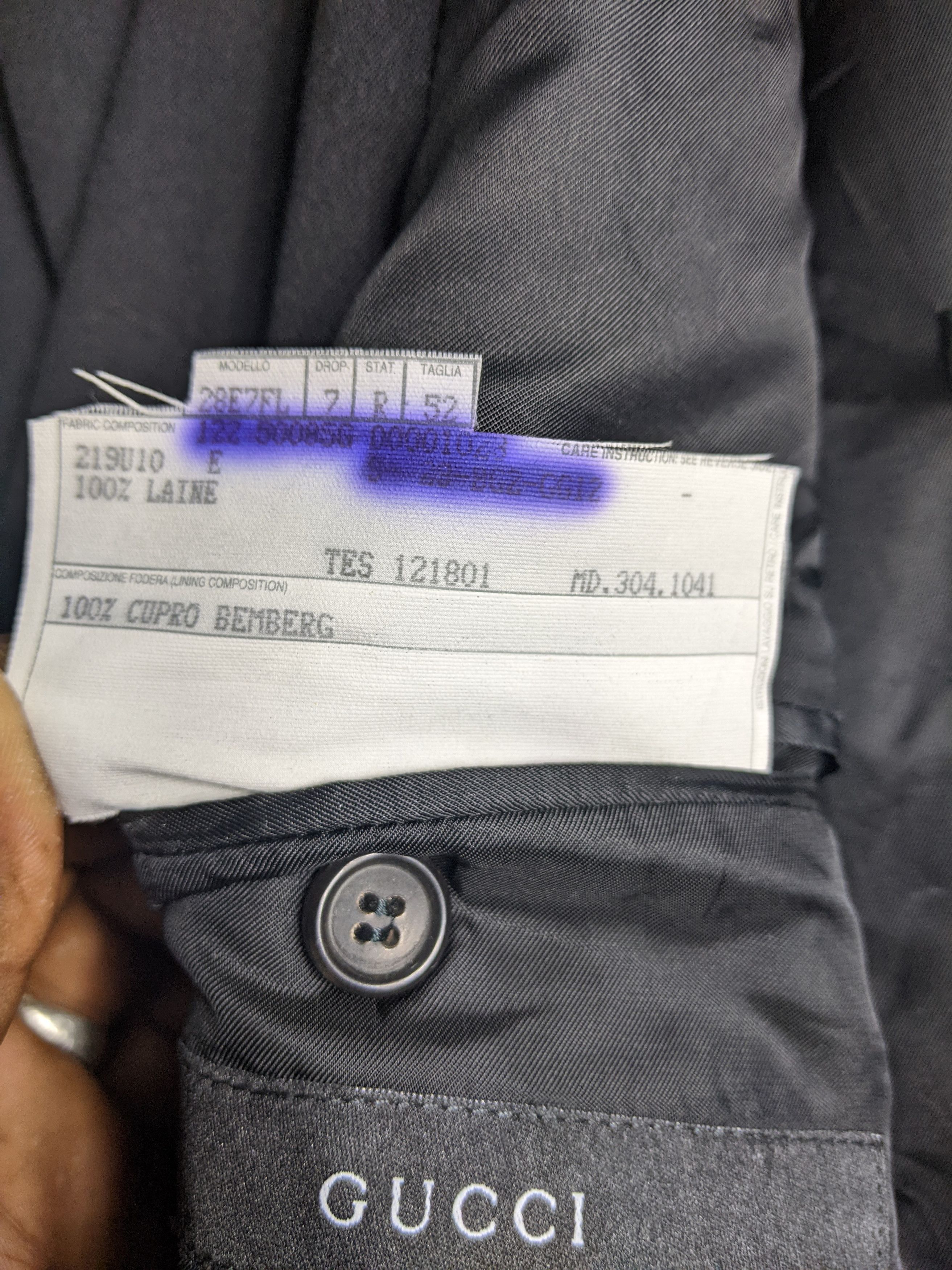 Gucci × Tom Ford GUCCI DESTROYED BLAZZER Size 52R - 12 Thumbnail