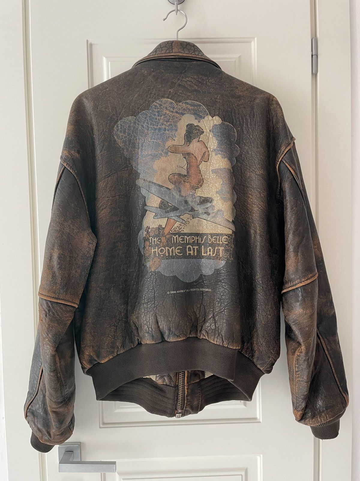 Avirex Avirex Type A-2 “Memphis Belle” Leather Bomber Jacket Avirex Avirex Type A-2 “Memphis Belle” Leather Bomber Jacket