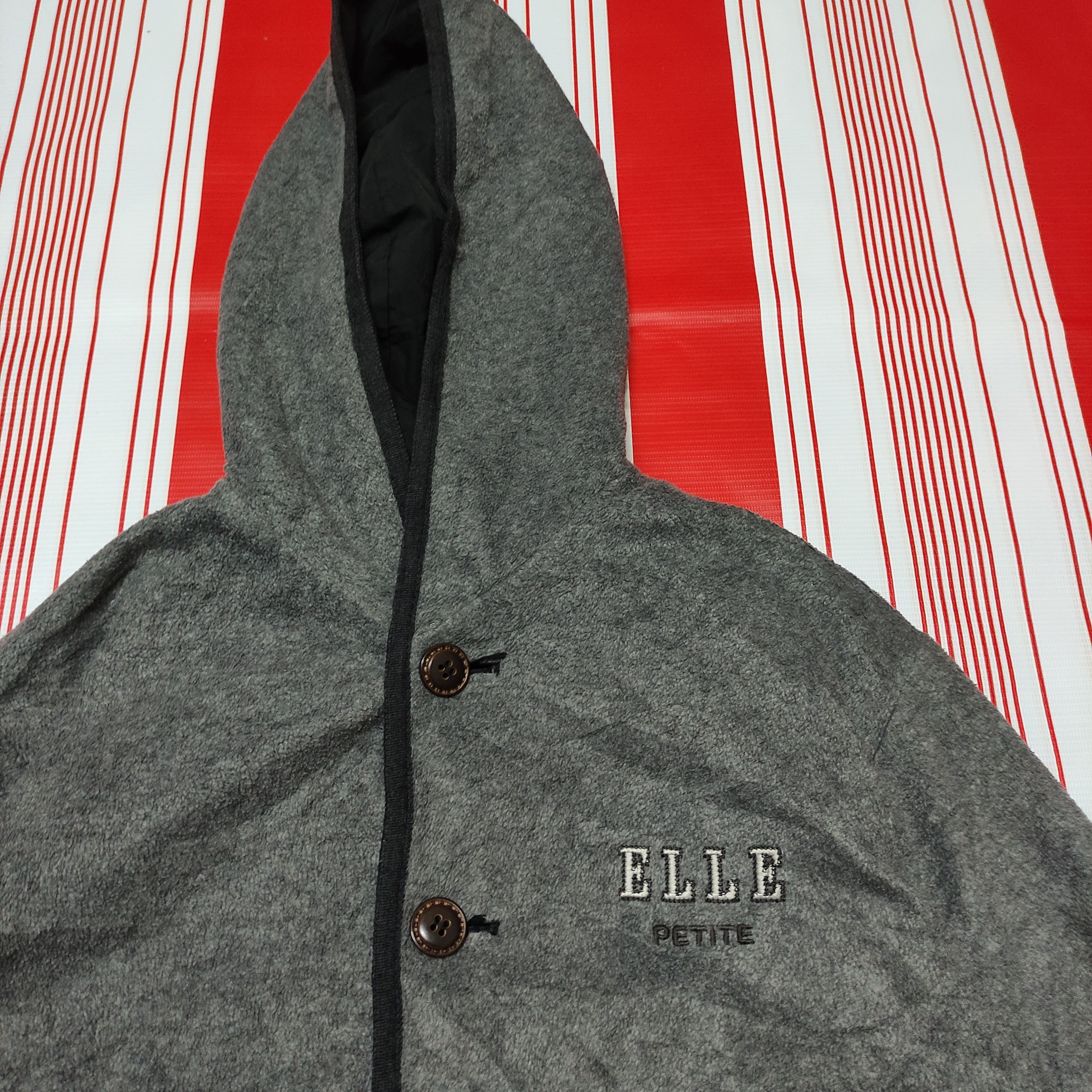 Japanese Brand × Vintage Vintage Elle Fleece hoodie sweater Size US M / EU 48-50 / 2 - 1 Thumbnail