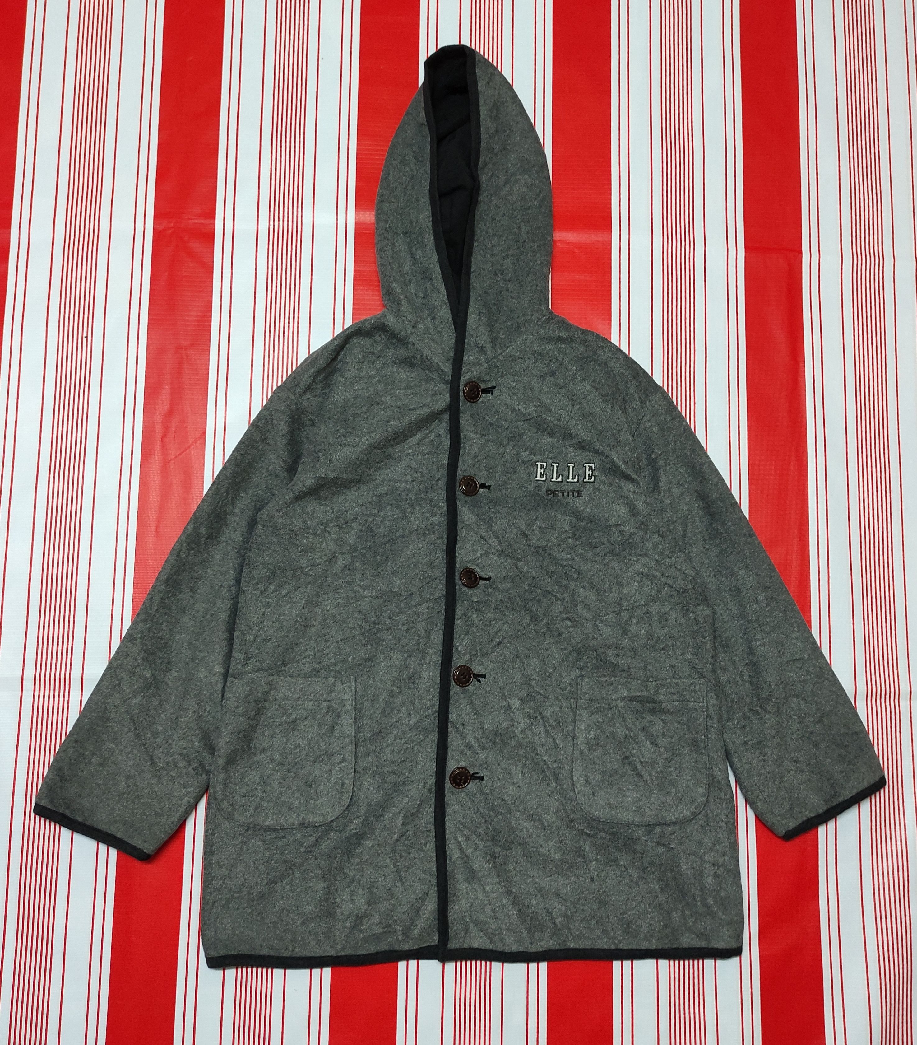 Japanese Brand × Vintage Vintage Elle Fleece hoodie sweater Size US M / EU 48-50 / 2 - 2 Thumbnail