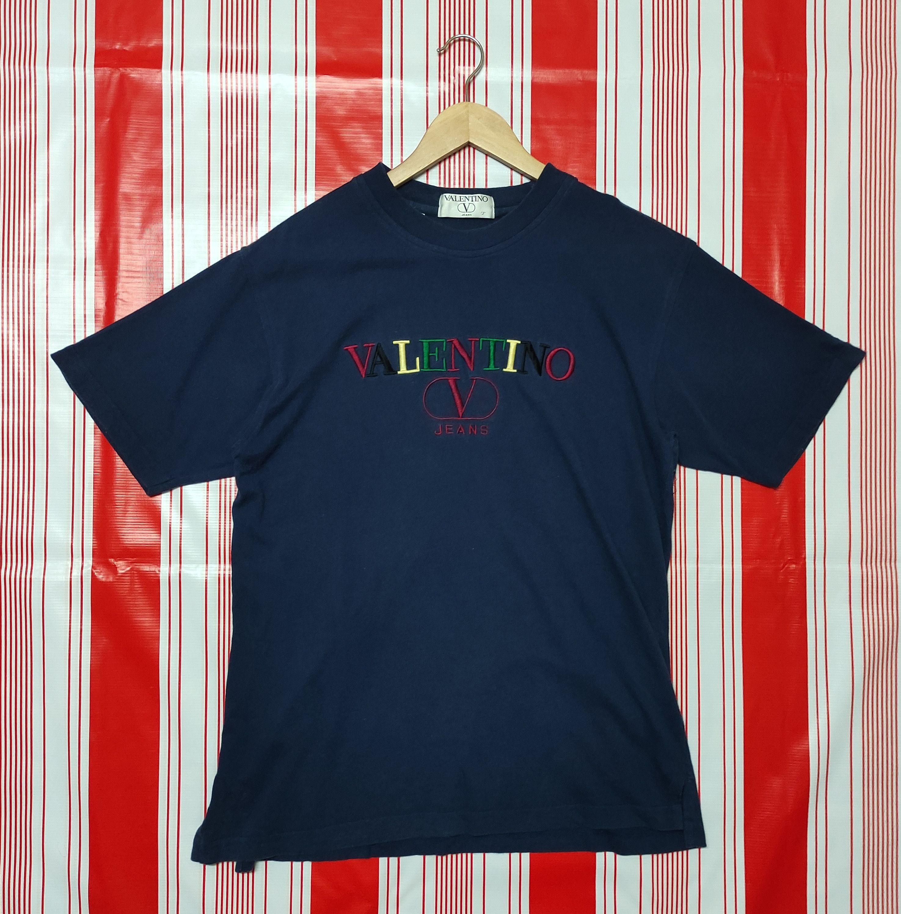 Valentino × Vintage Vtg Valentino Jeans multicolour embroidery Shirt Size US S / EU 44-46 / 1 - 1 Thumbnail