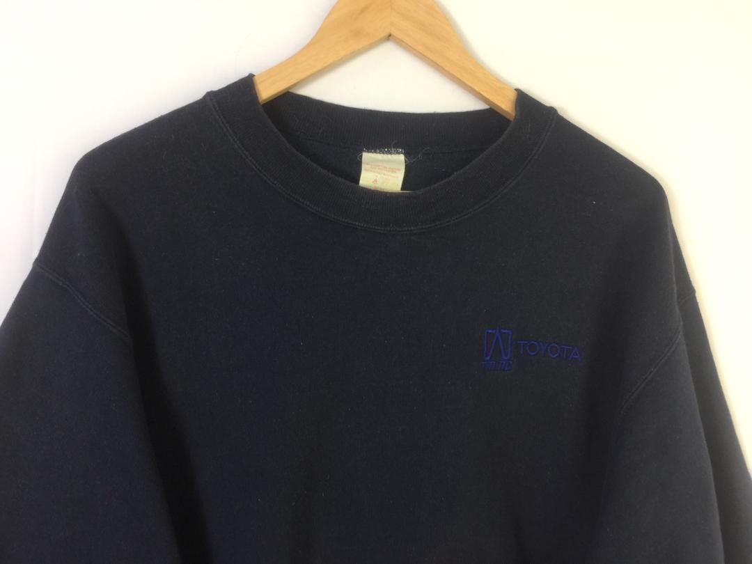 Vintage Toyota Racing TRD Vintage Logo White Cotton Sweatshirt L Size US L / EU 52-54 / 3 - 4 Thumbnail
