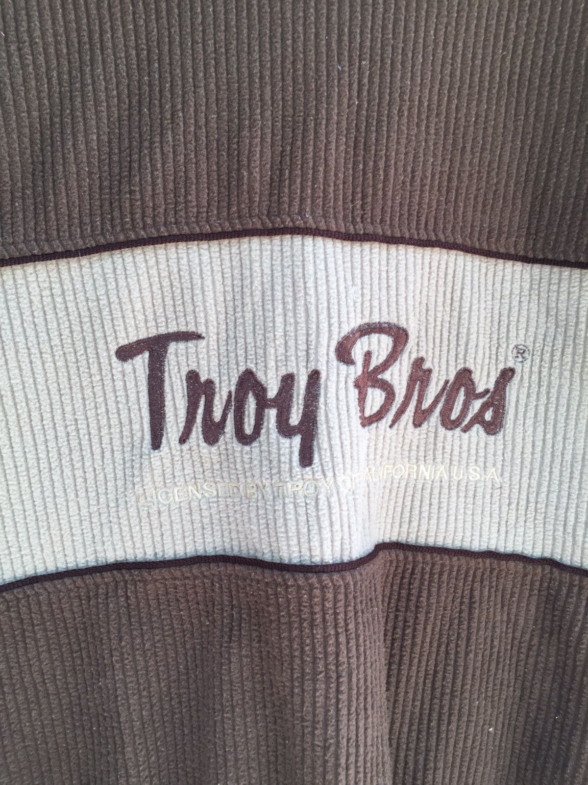 Japanese Brand TROY BROS BIG LOGO CORDUROY SWEATSHIRT Size US L / EU 52-54 / 3 - 4 Thumbnail