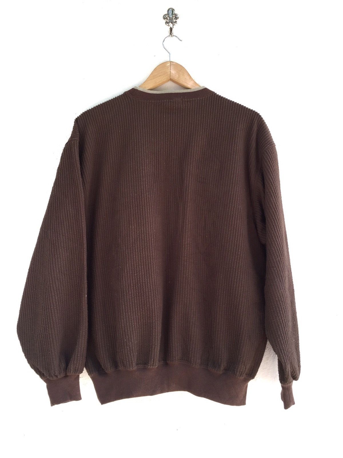 Japanese Brand TROY BROS BIG LOGO CORDUROY SWEATSHIRT Size US L / EU 52-54 / 3 - 2 Thumbnail