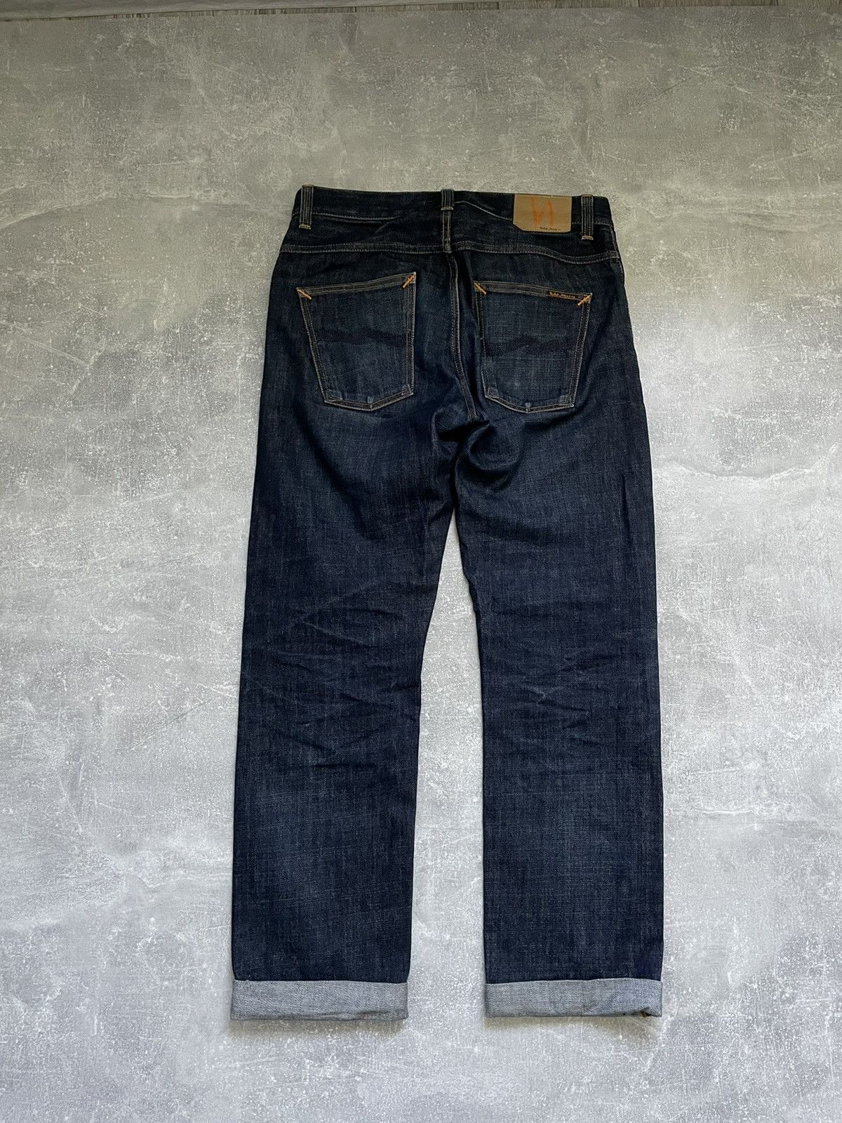 Nudie jeans japan denim y2k navy SLEEPY SIXTEN DRY DEEP