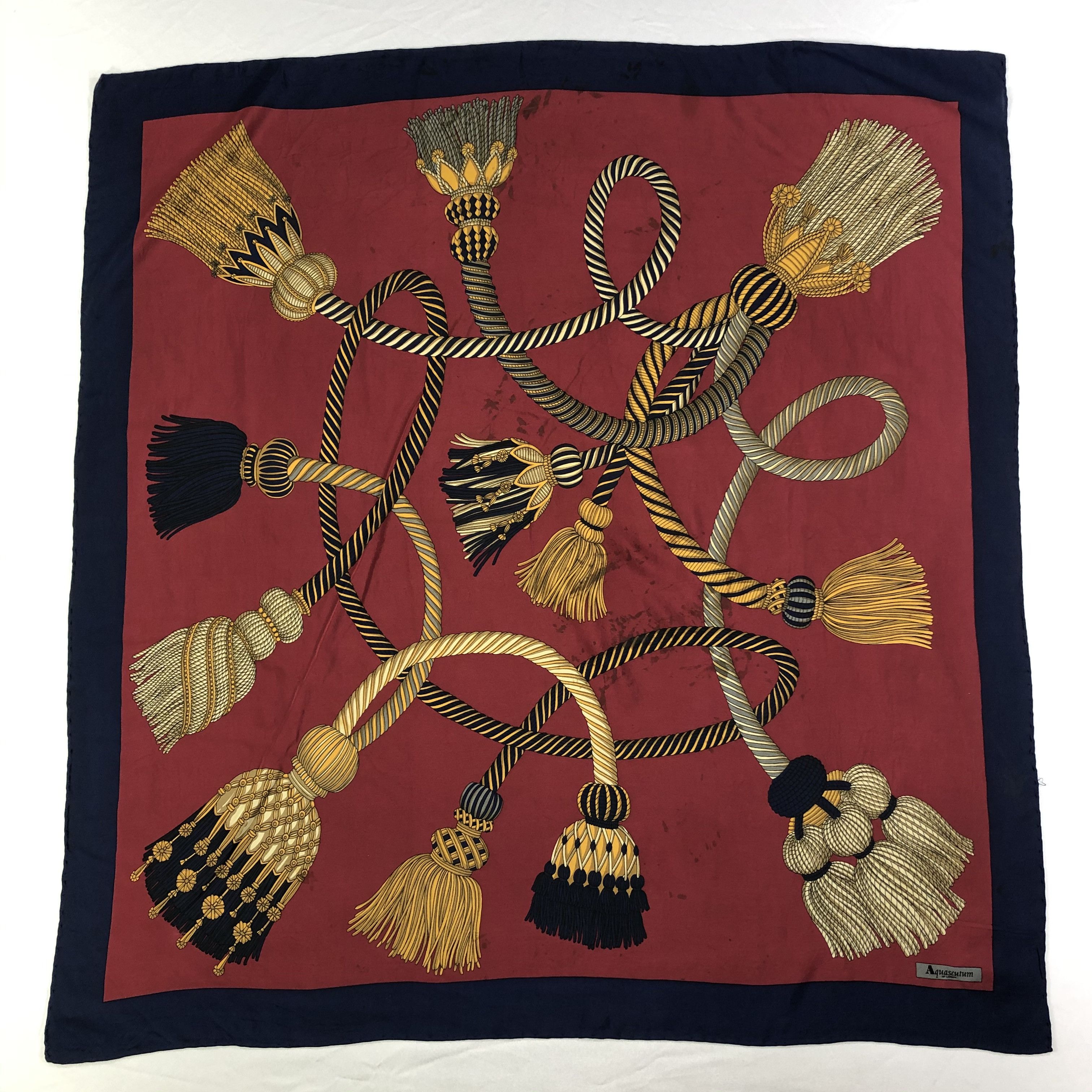 Vintage Aquascutum Silk Scarf