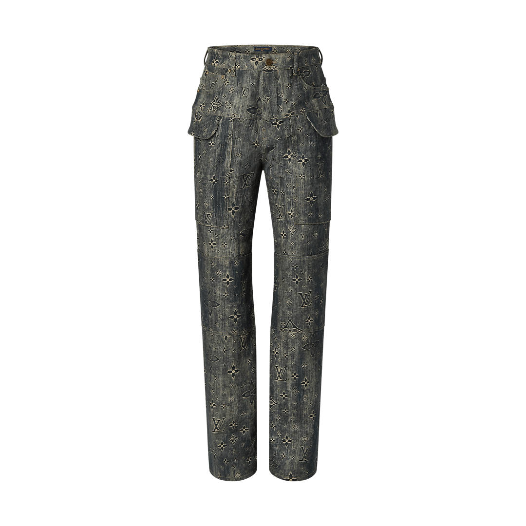 Monogram Tailored Denim Trousers