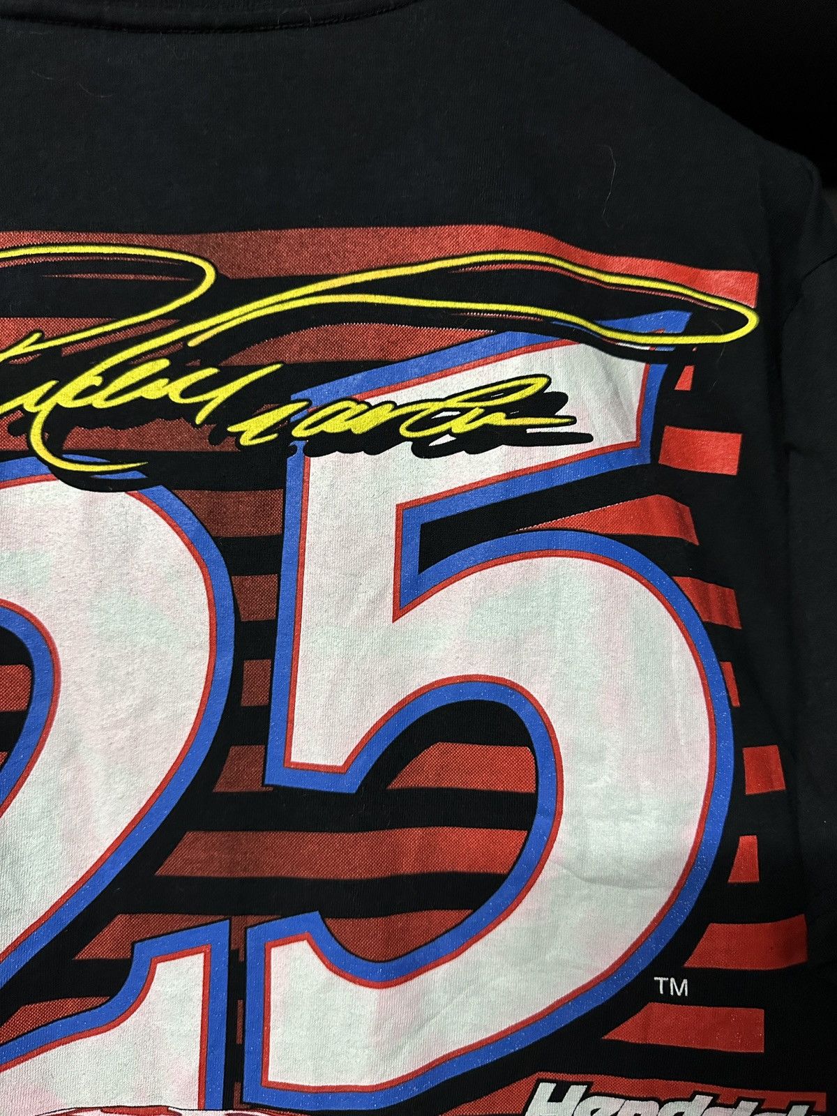 NASCAR × Vintage Vintage 90s Ricky Craven Bud Racing Mirror Print Tee Size US L / EU 52-54 / 3 - 9 Thumbnail