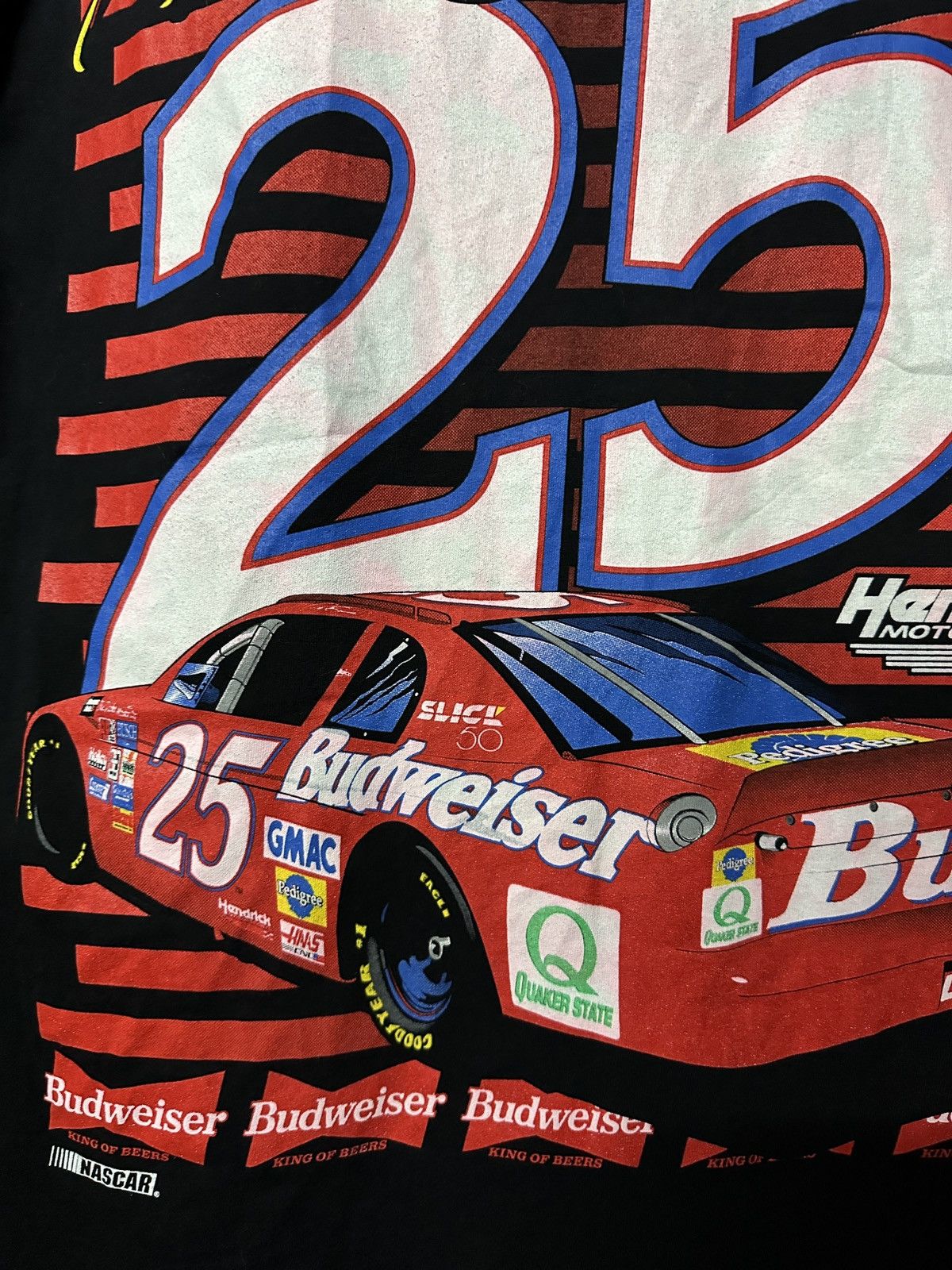 NASCAR × Vintage Vintage 90s Ricky Craven Bud Racing Mirror Print Tee Size US L / EU 52-54 / 3 - 8 Thumbnail