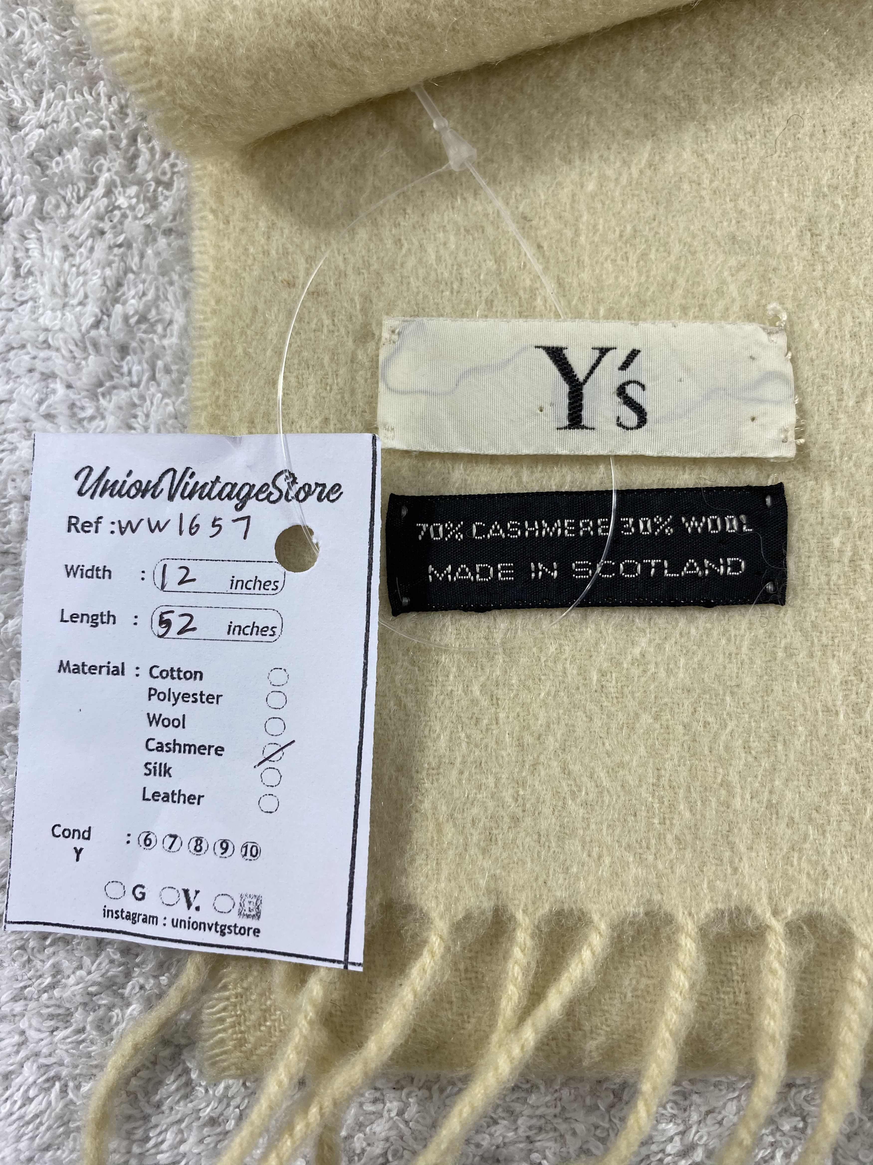 Vintage × Y's for Men × Yohji Yamamoto Yohji Yamamoto Scarf / Muffler / Neckwear Size ONE SIZE - 4 Thumbnail