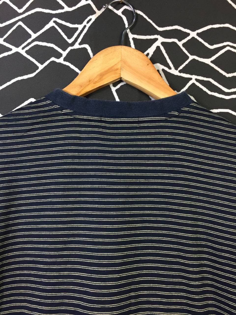 Yves Saint Laurent Vtg YSL Yves Saint Laurent Pour Homme Stripe Tee Size US M / EU 48-50 / 2 - 6 Thumbnail