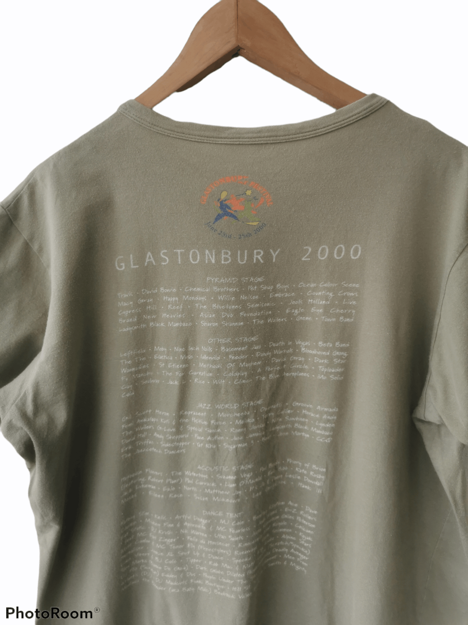 Band Tees × Vintage Vintage 2000 Glastonbury Tour Tee Made in UK Size US XL / EU 56 / 4 - 4 Thumbnail