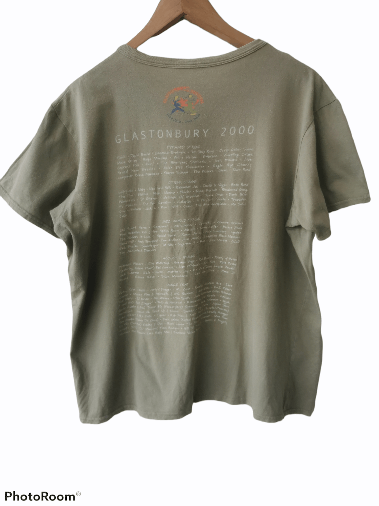 Band Tees × Vintage Vintage 2000 Glastonbury Tour Tee Made in UK Size US XL / EU 56 / 4 - 3 Thumbnail