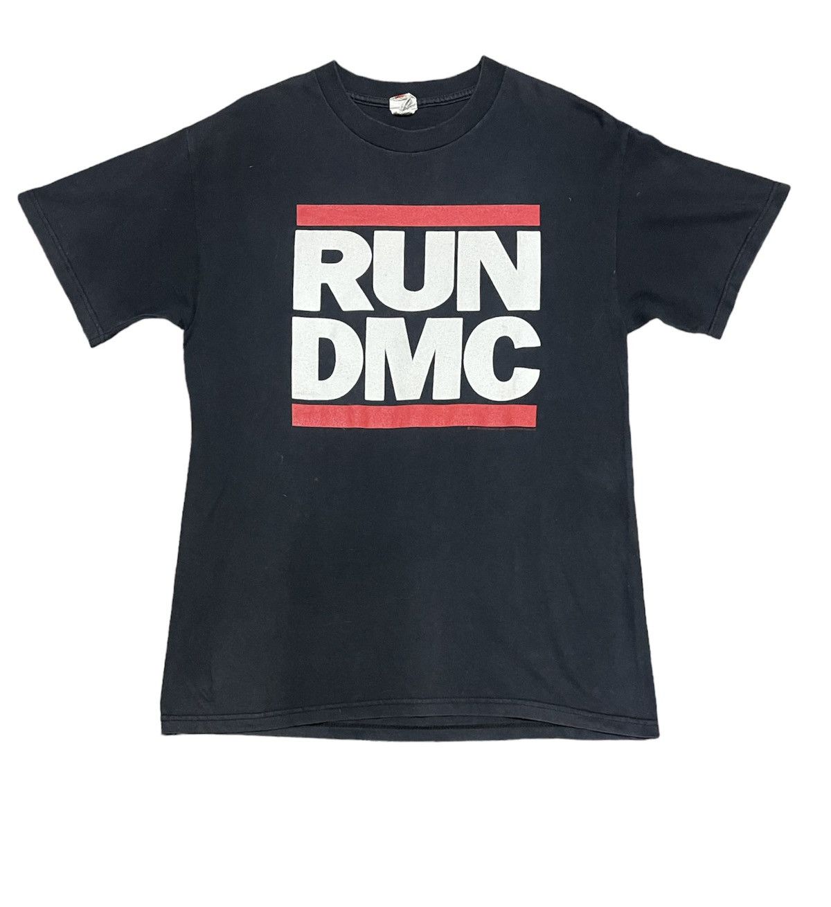 image of Rap Tees x Run Dmc Vintage Y2K Run Dmc Raptees in Black, Men's (Size Medium)