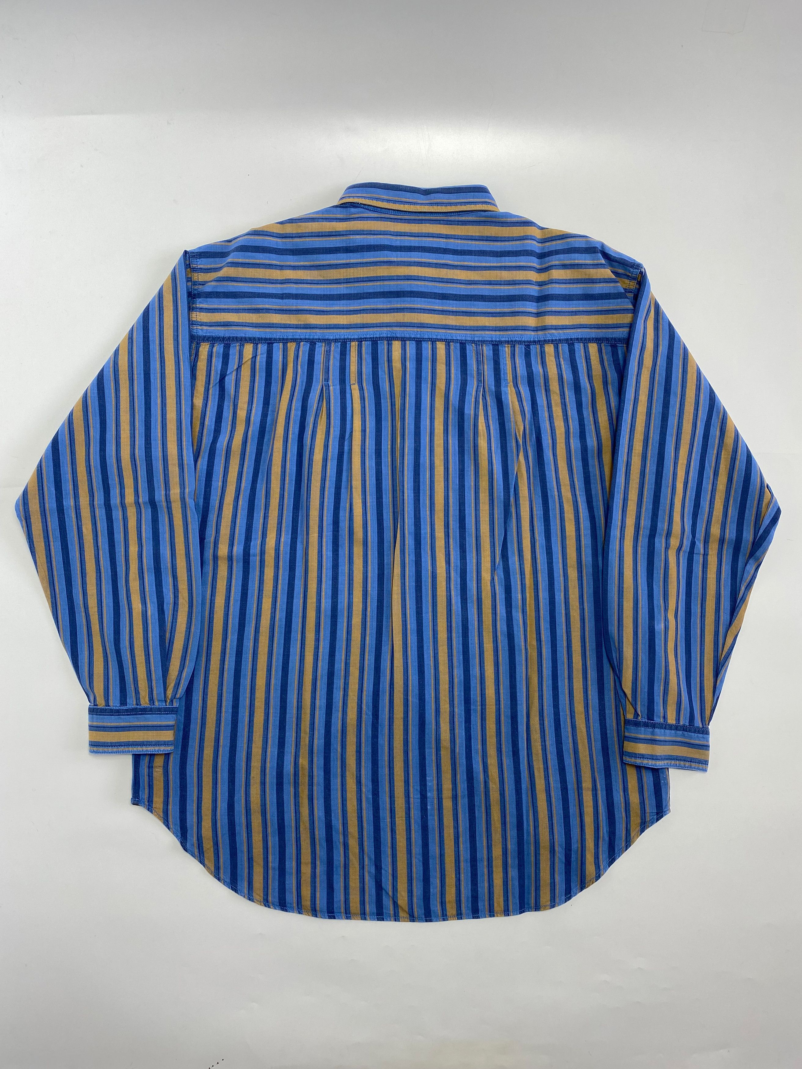 Cowboy Equipment × Levi's Vintage Clothing Levis 90s Vintage Twin Pocket Stripe Cotton Shirt Size US L / EU 52-54 / 3 - 4 Thumbnail