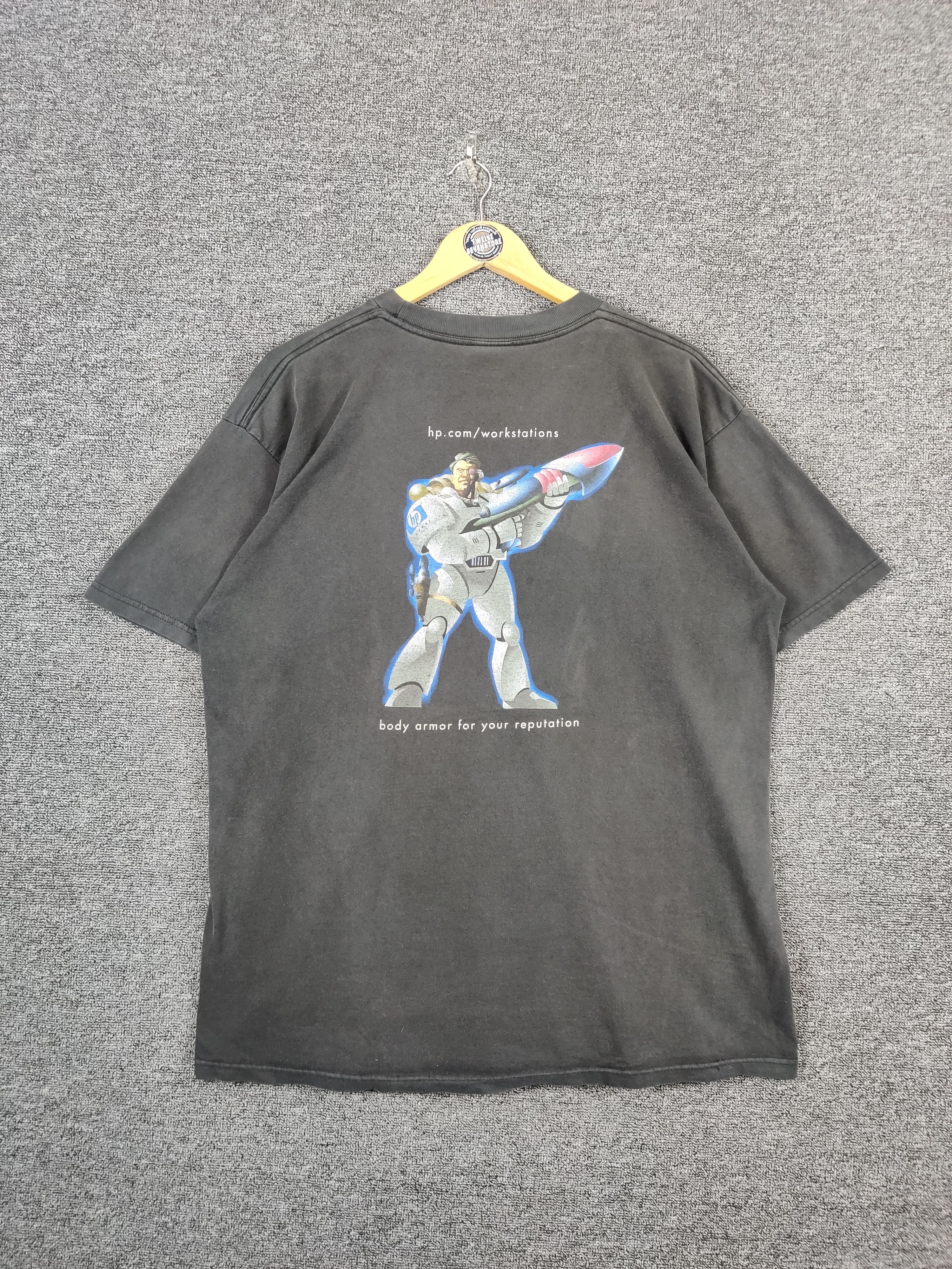 Japanese Brand Vintage HP Invent Promo Backhit Tee Tshirt Size US XL / EU 56 / 4 - 1 Thumbnail