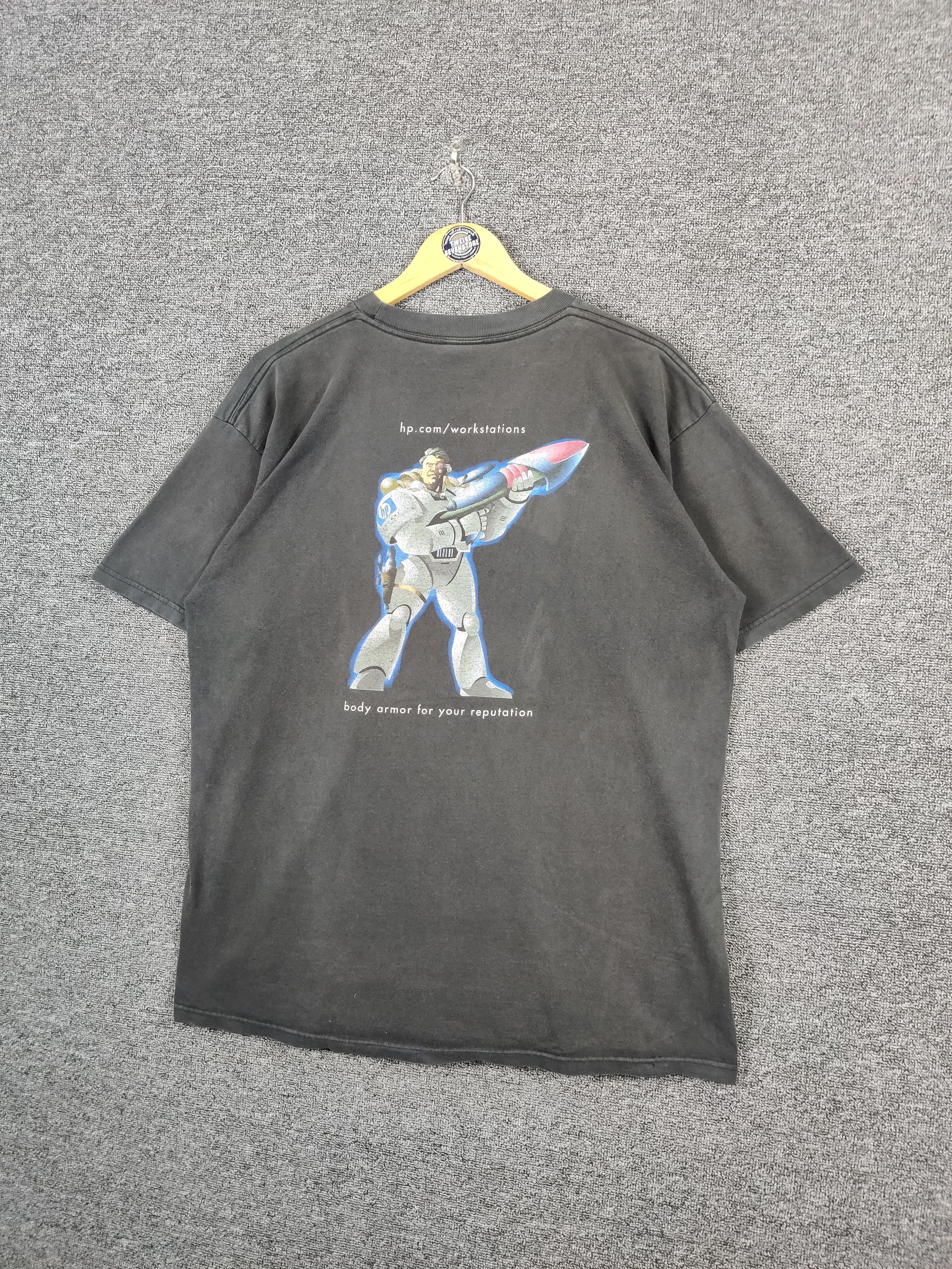 Japanese Brand Vintage HP Invent Promo Backhit Tee Tshirt Size US XL / EU 56 / 4 - 2 Thumbnail