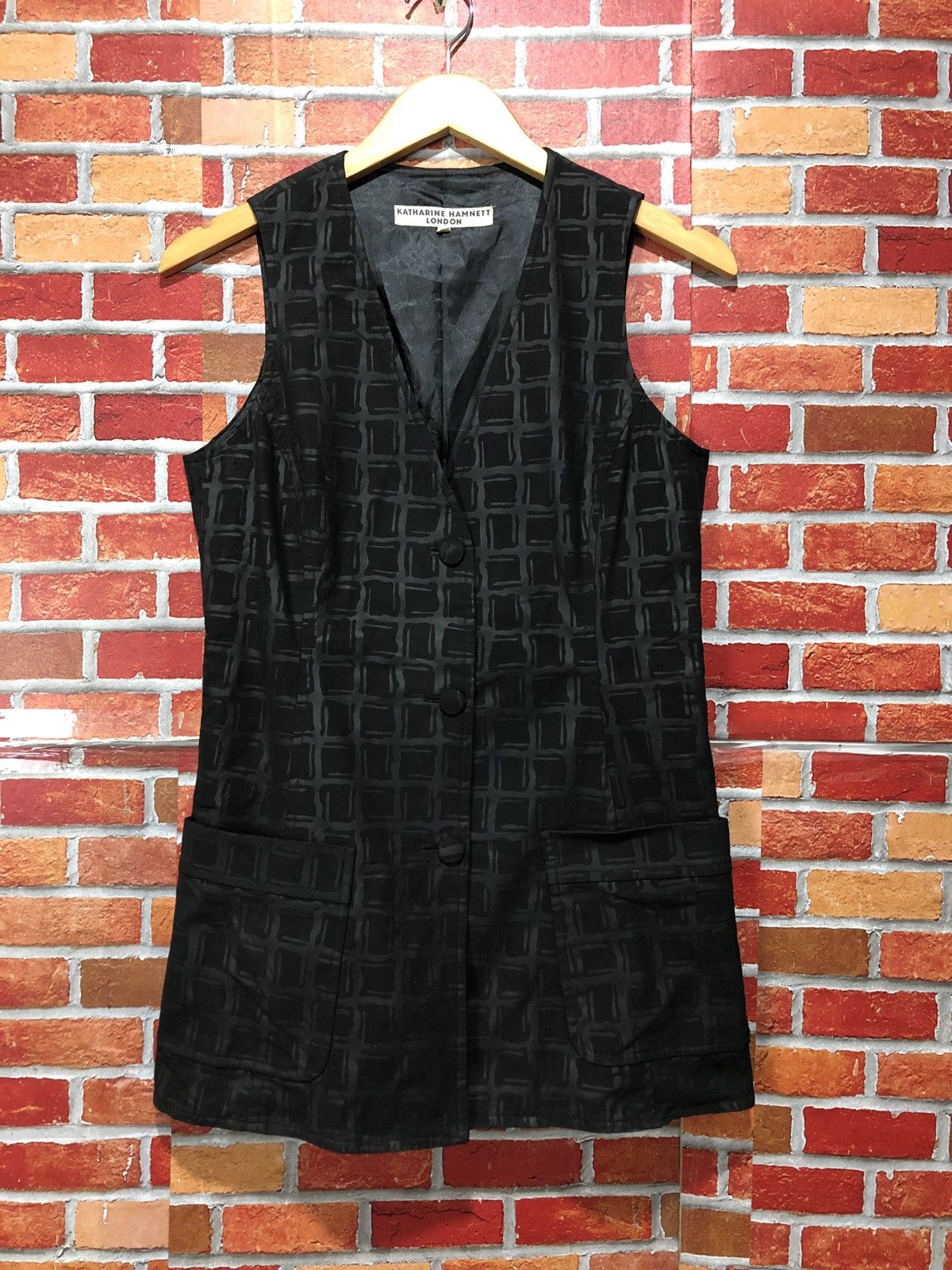 Vintage Katharine Hamnett London Casual Vest Size L #A9-0221